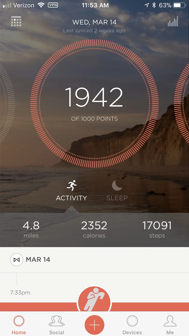 misfit smartwatch vapor