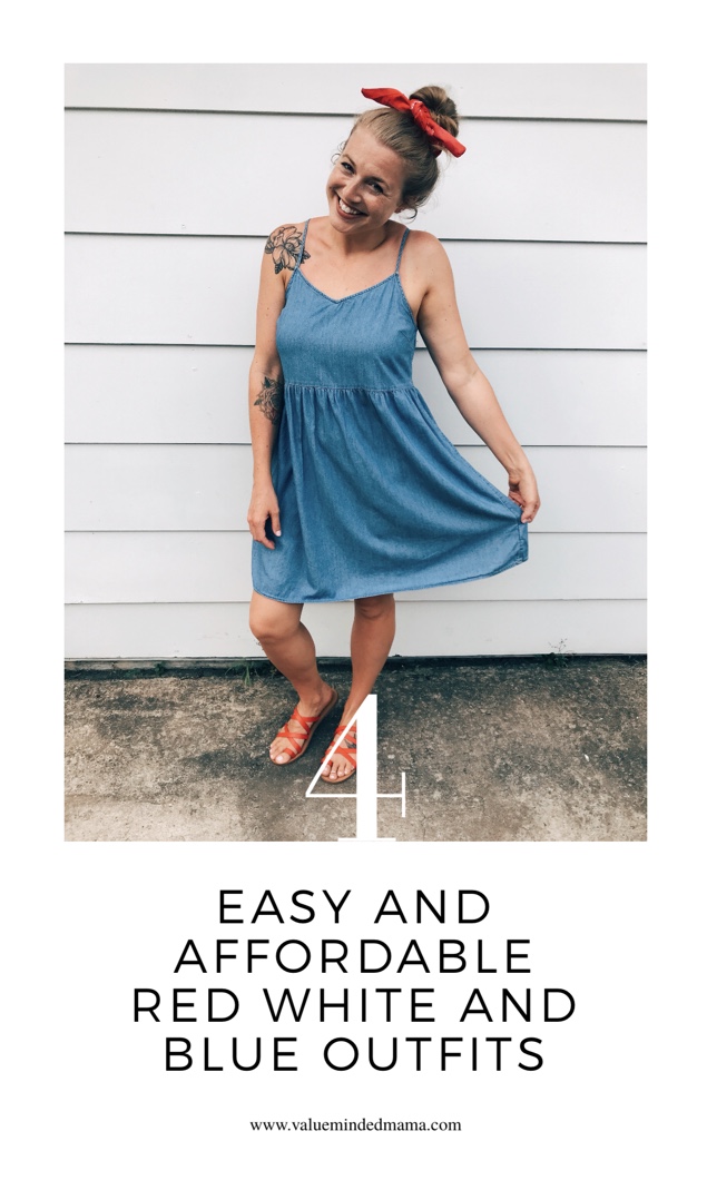 4 Easy and Affordable Red, White and Blue Outfits