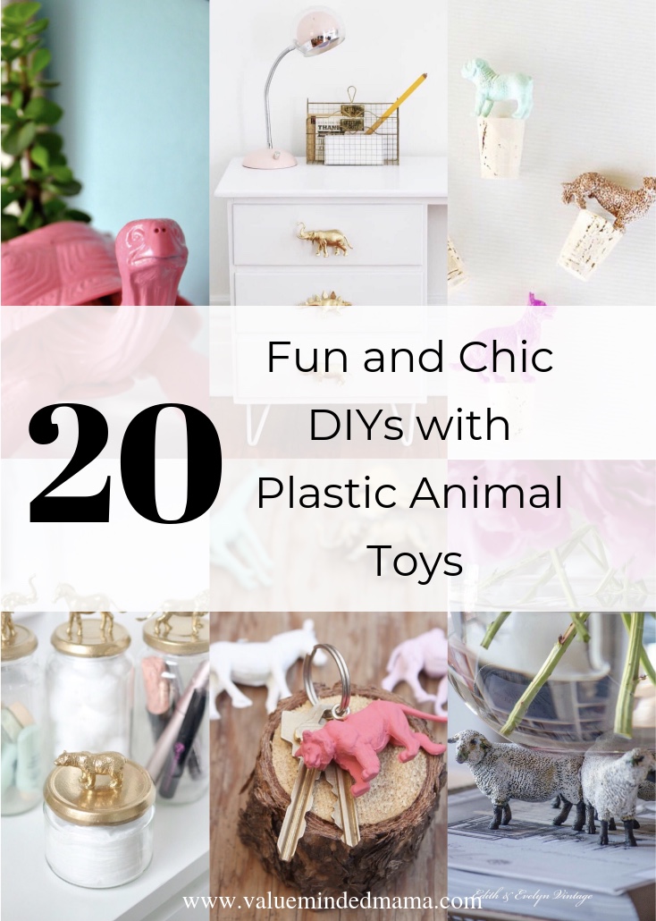 20 Fun and Chic DIYs with Plastic Animal Toys — Value Minded Mama