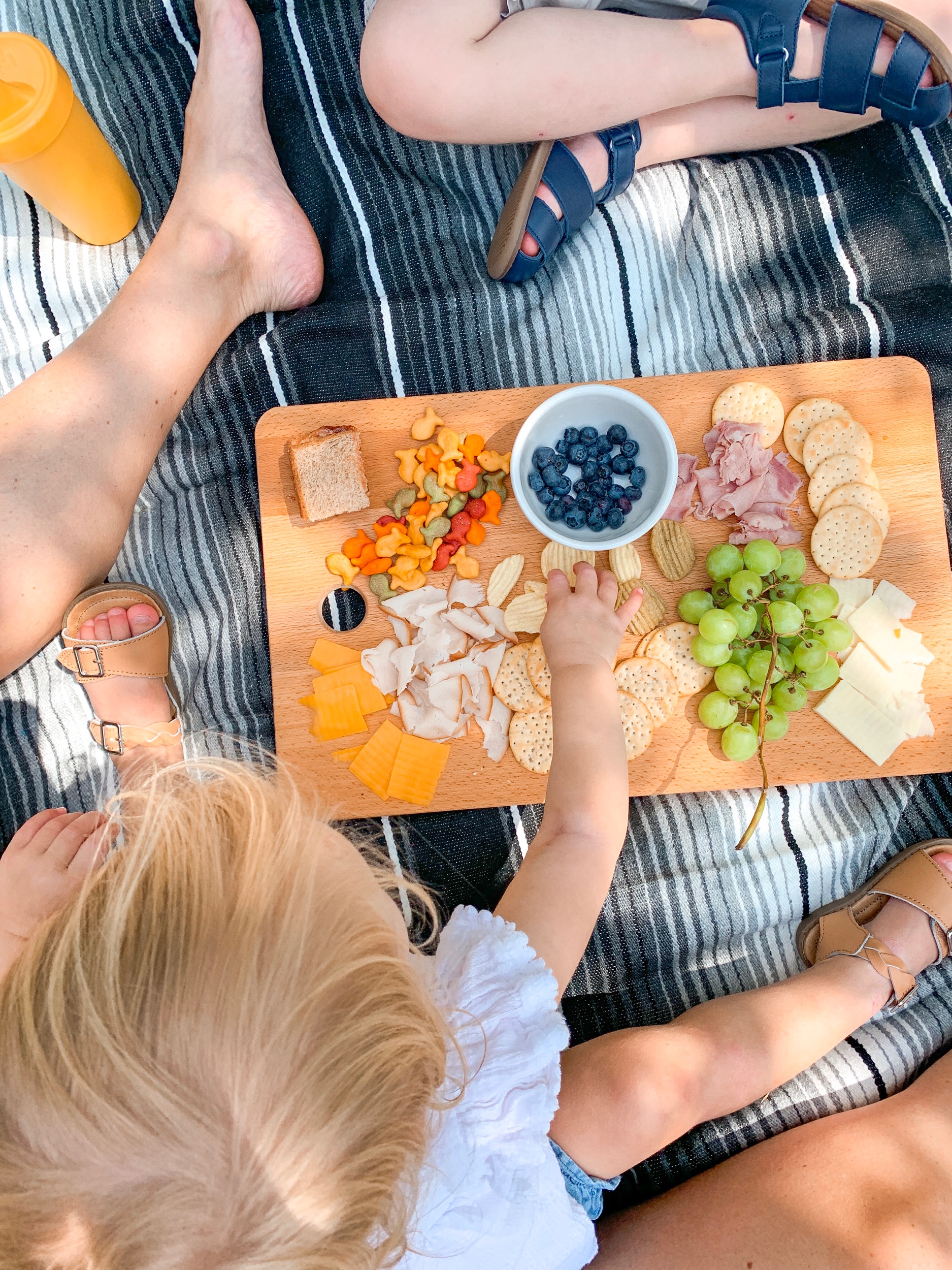I love making charcuterie boards for our summer lunches. It’s like a picnic every day!