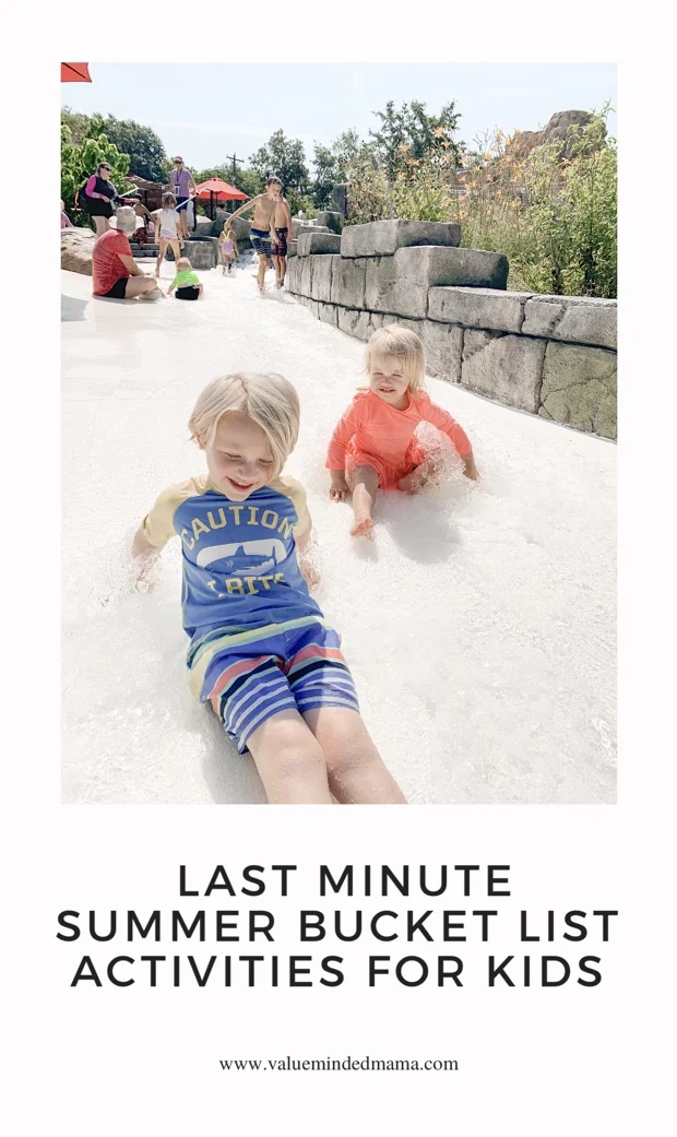 Last Minute Summer Bucket List Activities For Kids