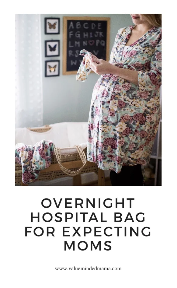 Overnight Hospital Bag for Expecting Moms
