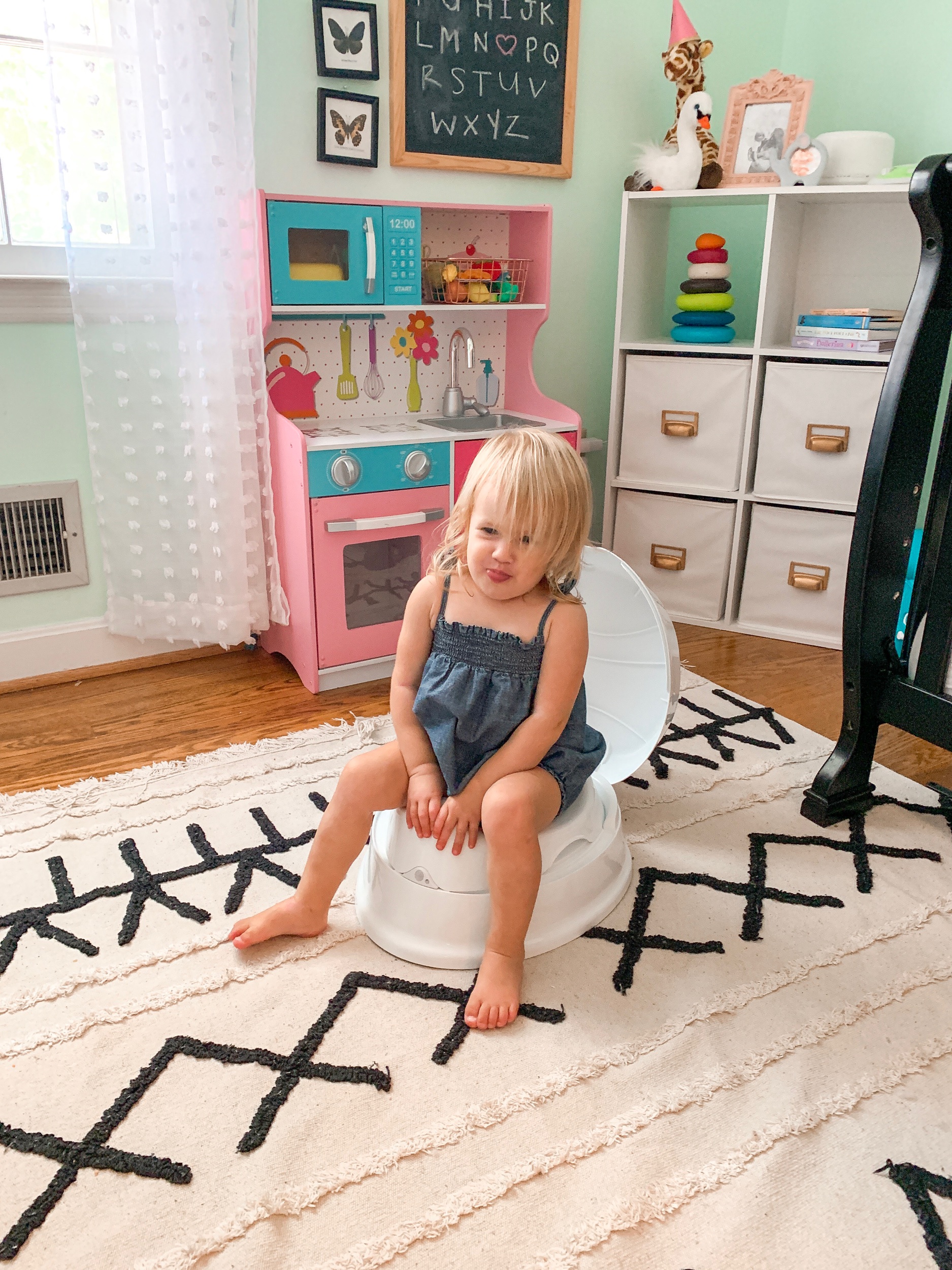 I finally got Ginny her very own training potty! Best of Baby Month on Walmart.com was the perfect opportunity to get her her own little potty. We’re just getting familiar with it at this point but she’s ready to learn!