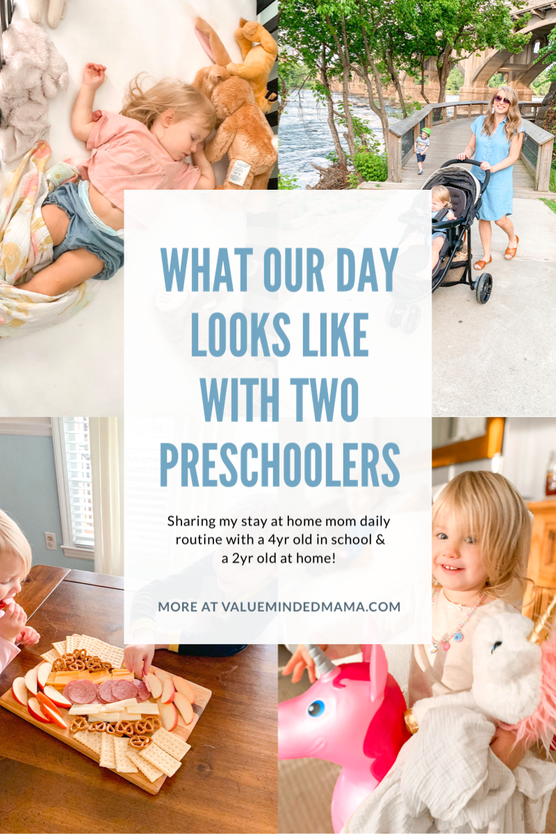 What Our Day Looks Like With Two Preschoolers