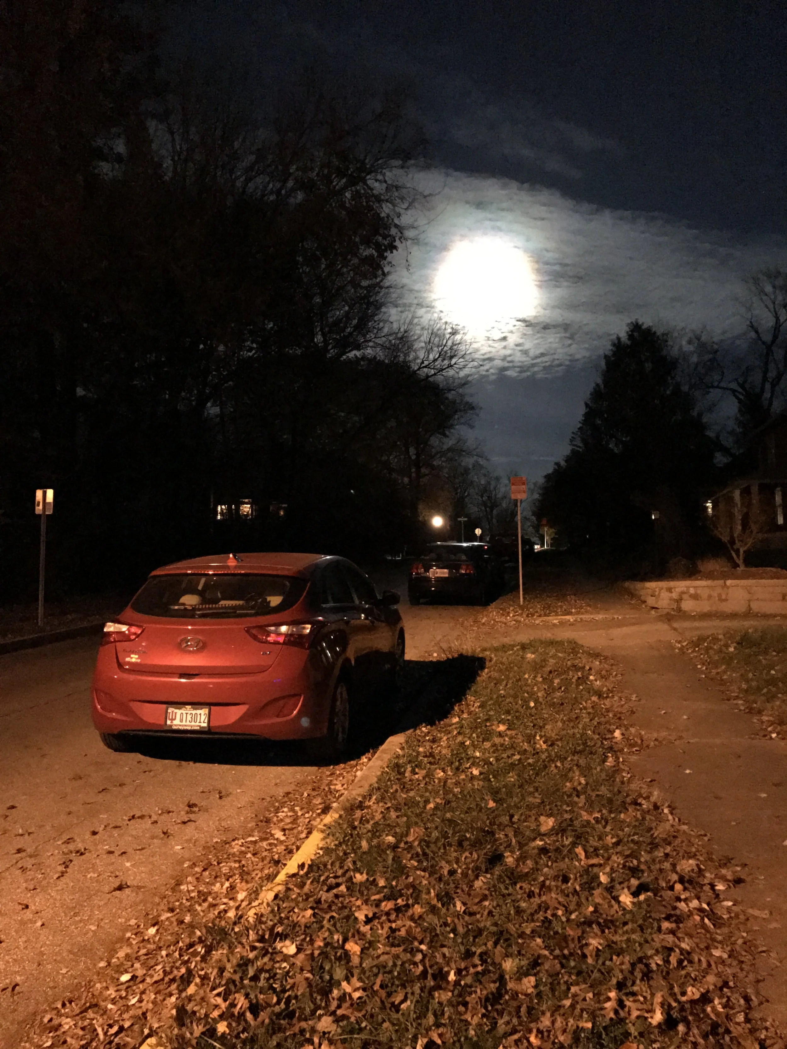 Super moon on 2nd St.