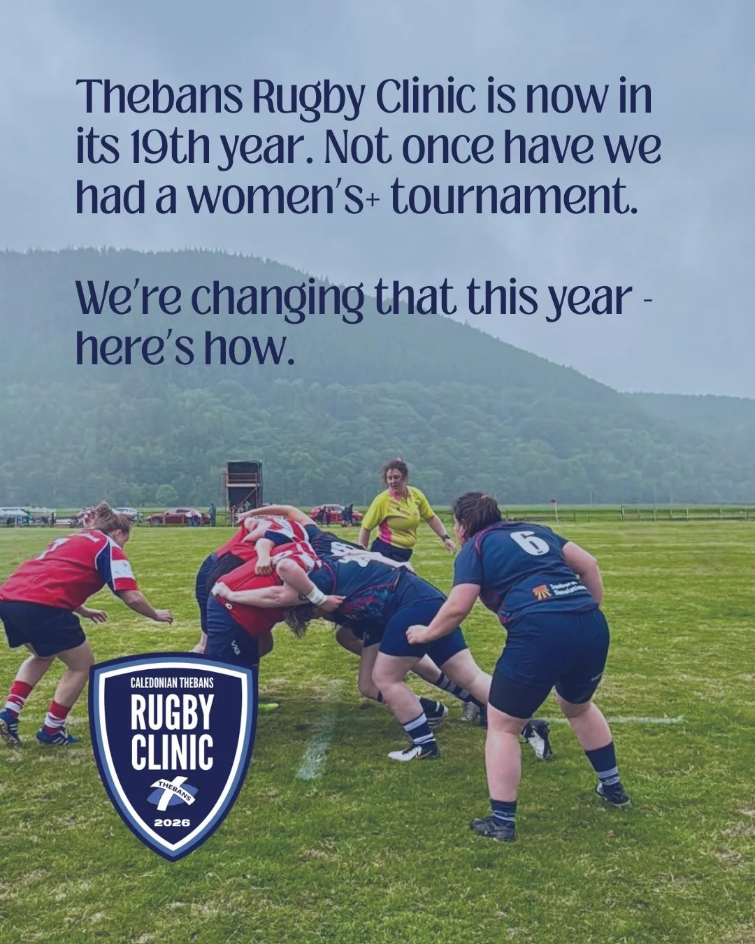 Tag a team made that needs to know the Thebans Rugby Clinic will have women&rsquo;s+ rugby this year. 

🏉 LGBTQ+ inclusive development rugby tournament (Union and Touch) 
📍Edinburgh, Scotland
🗓️ 22-25 October