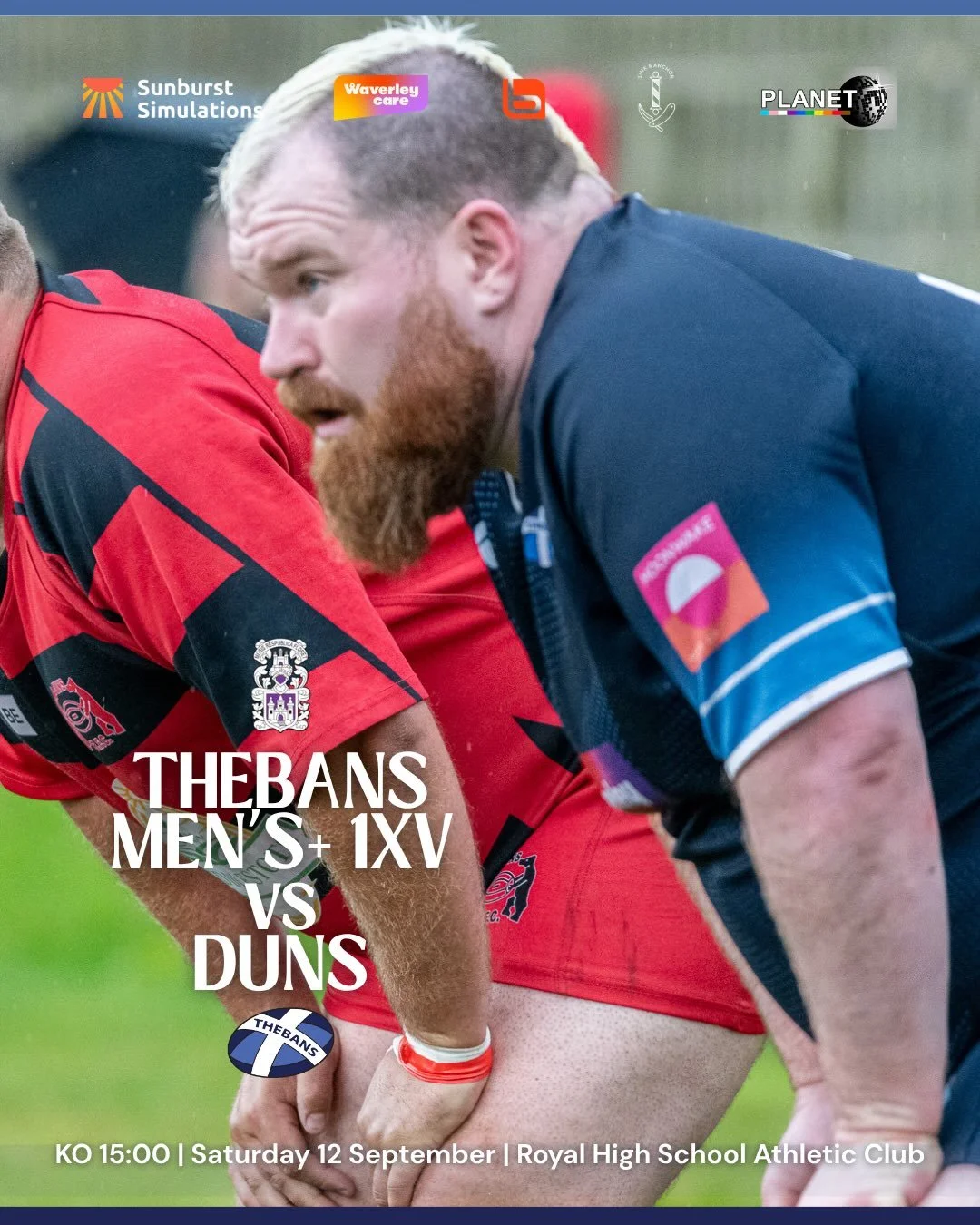 Our Men&rsquo;s+ go again on Saturday, facing Duns at home in their second game of the season. 

☔️ Apparently the rain will clear for kick-off so you&rsquo;ve not got an excuse to not come down to cheer on the boys in burgandy and blue!

#ForAll

#r