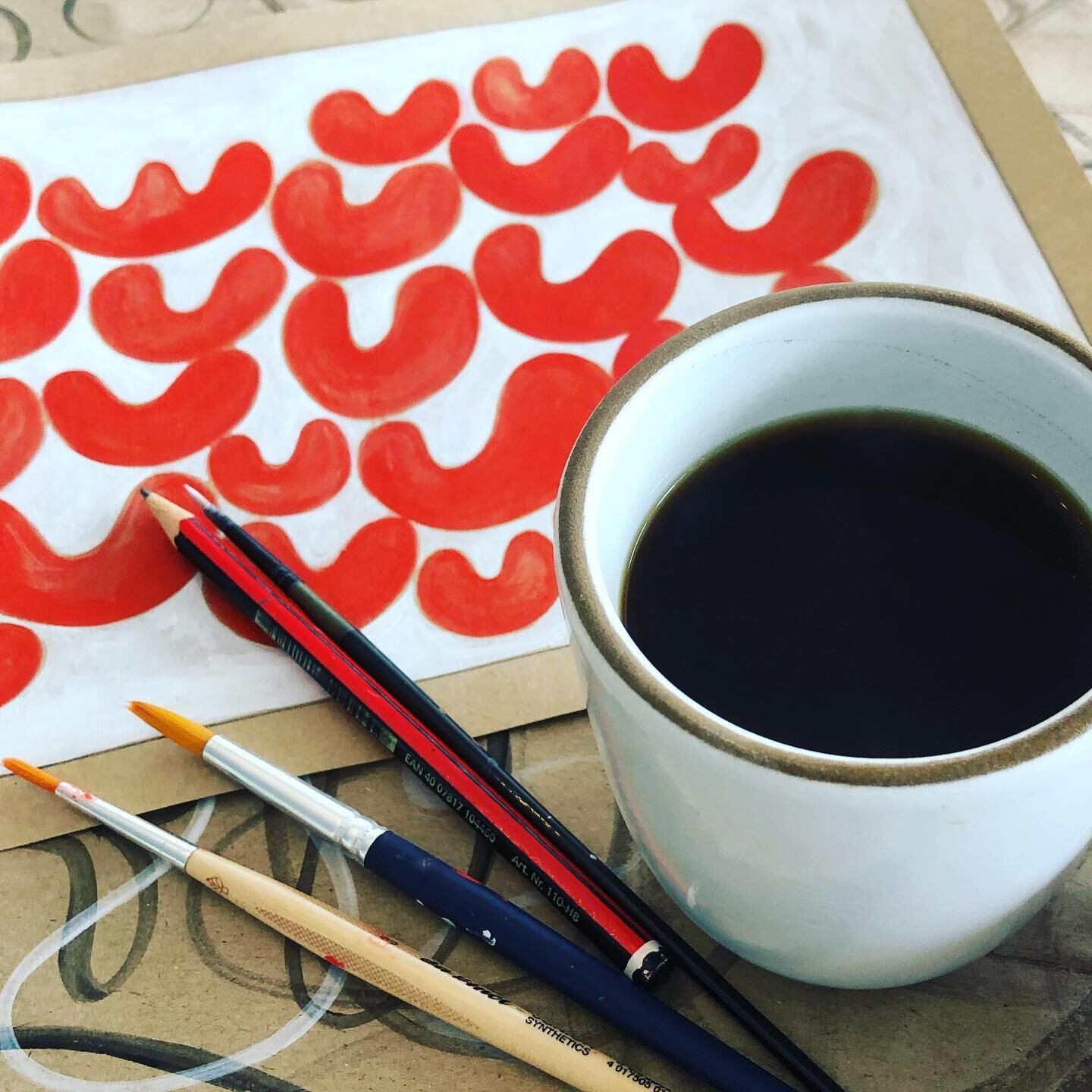 Coffee &amp; Painting! 
☕️ #paint #painter #artistsoninstagram #morningroutine