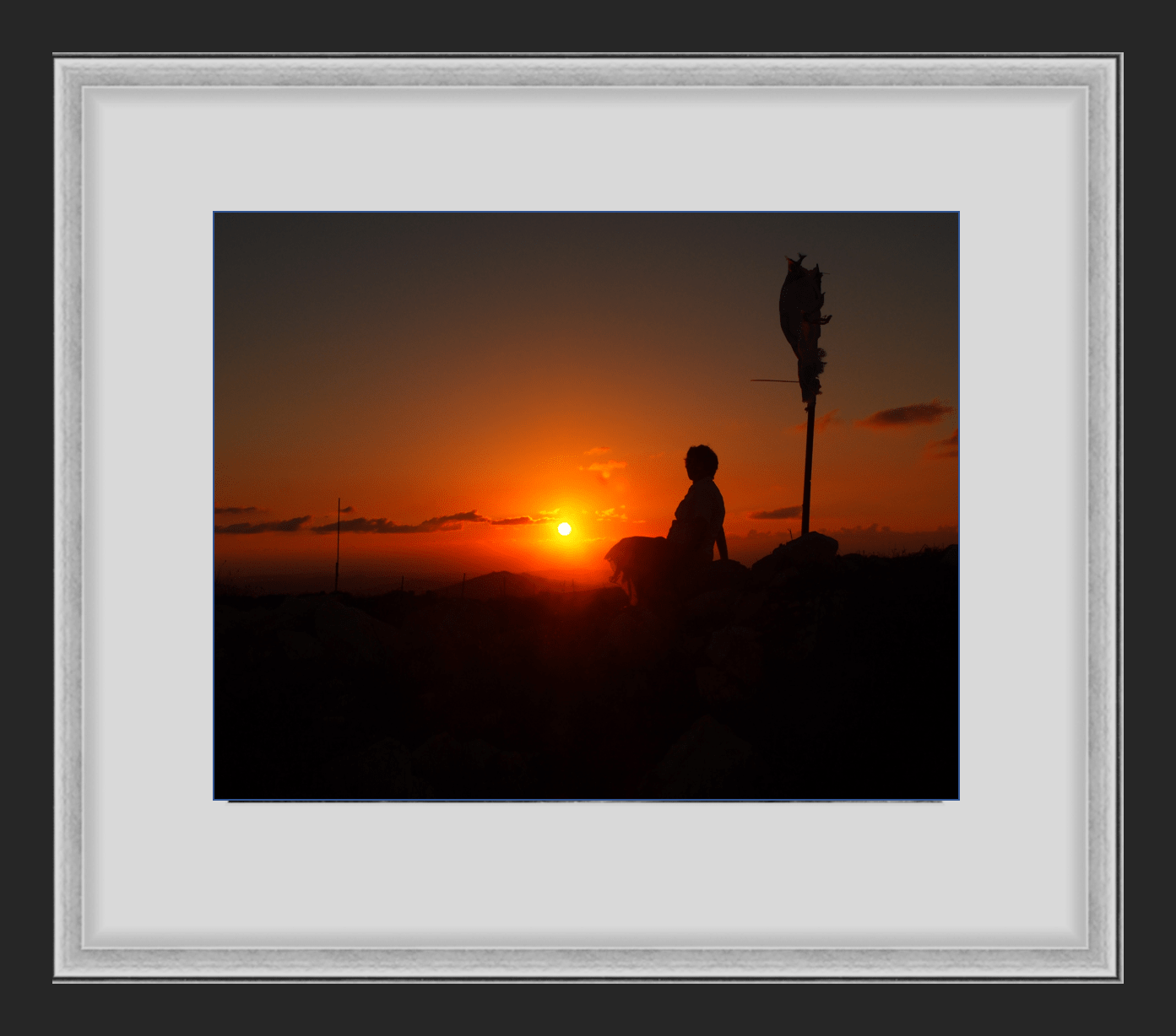 "Filling up" - Hilltop sunset in Samaria, Israel, 2014
