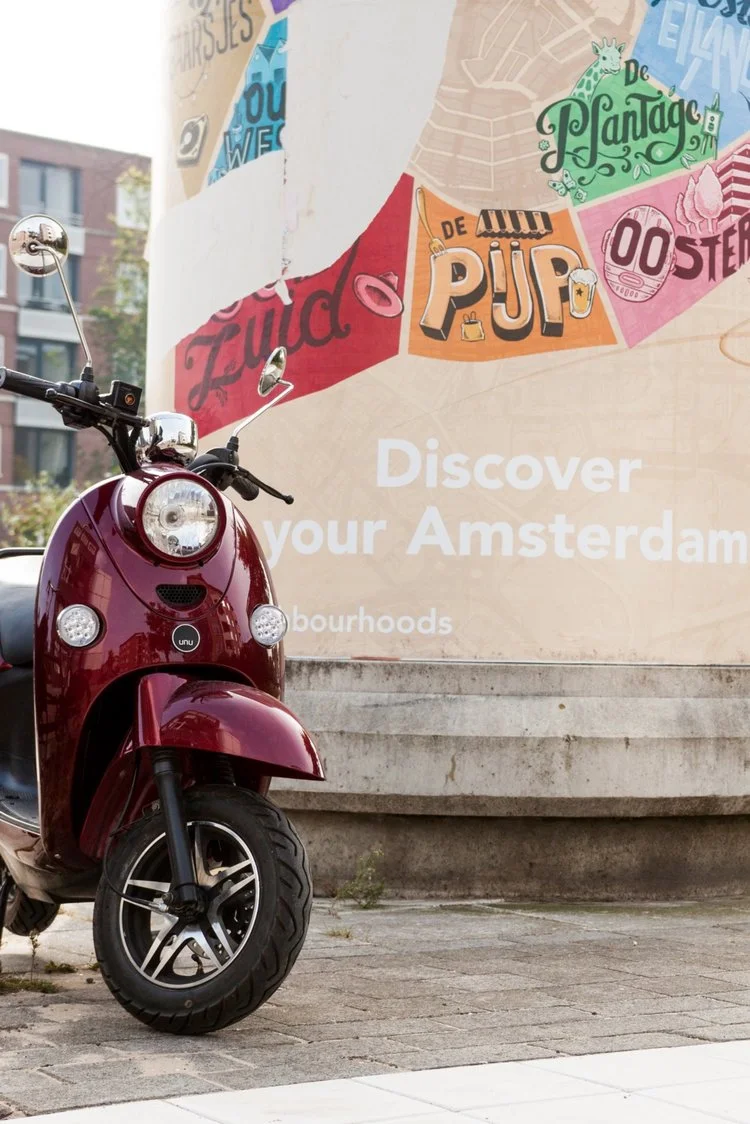 Ontdek Amsterdam met je unu elektrische scooter