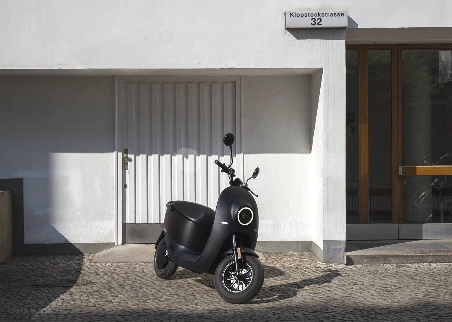 Right outside the Alvar Aalto House