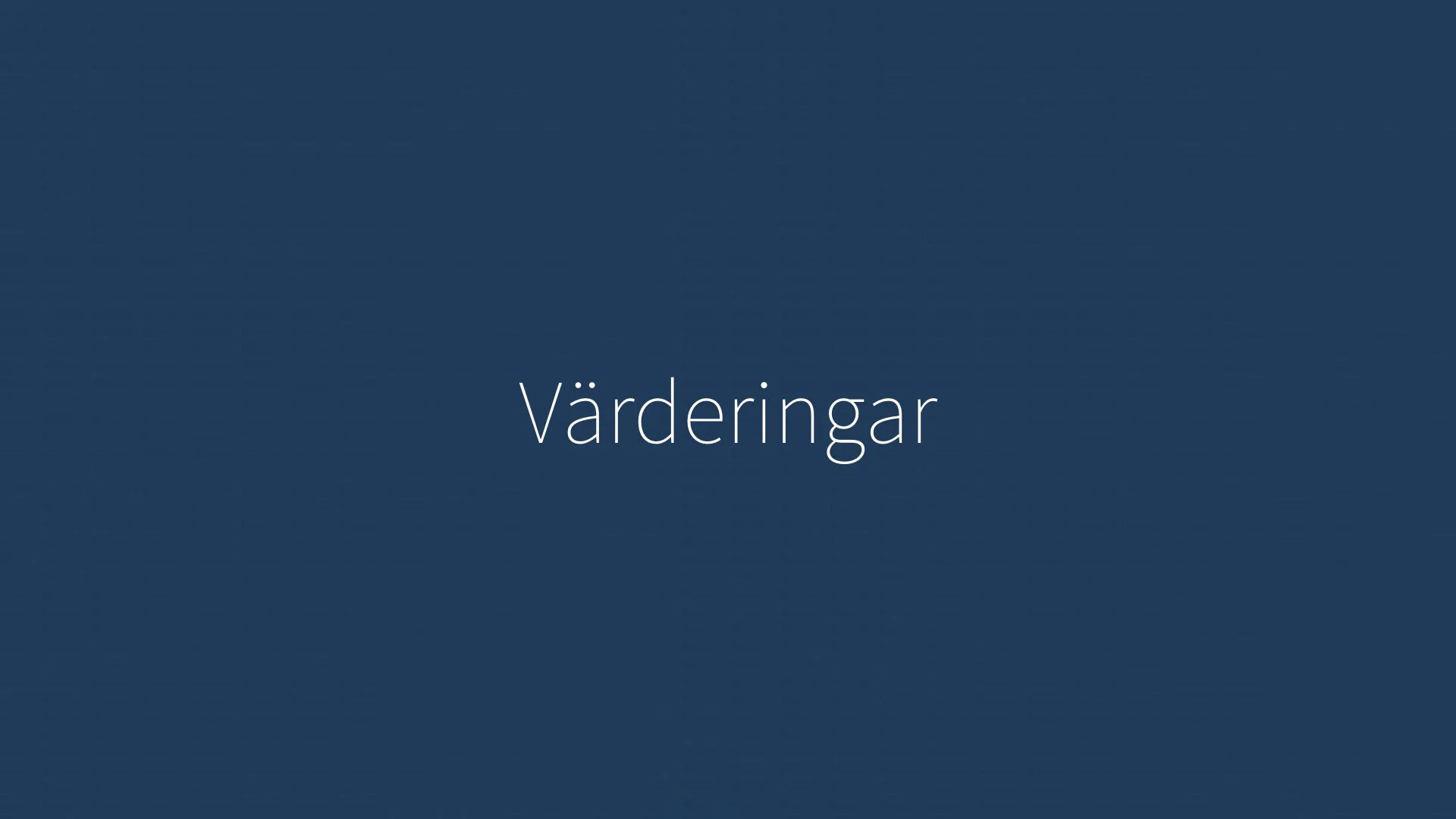 10. Värderingar