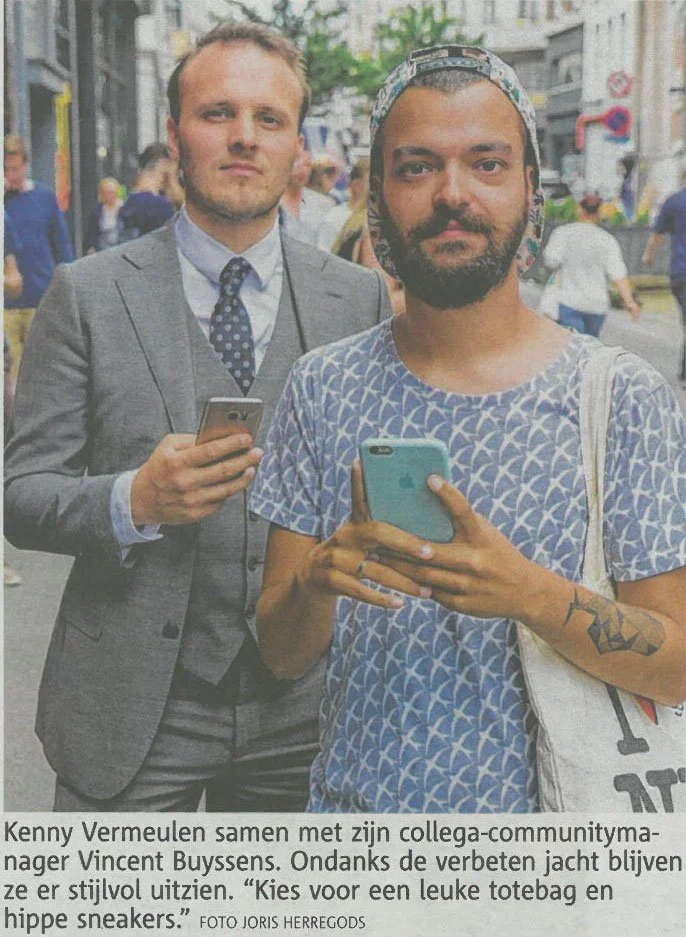 Me and my buddy Kenny Vermeulen catching Pokémon...in style!