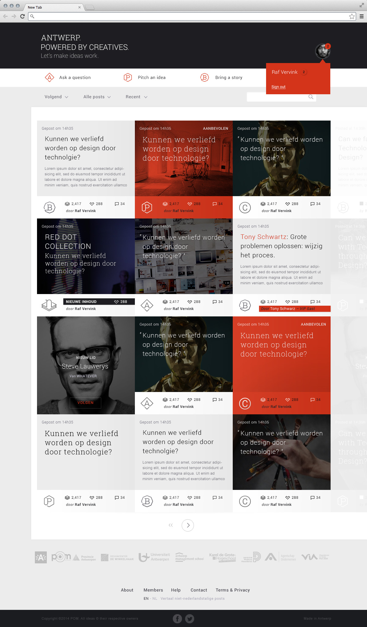 Het Community-platform in de begindagen