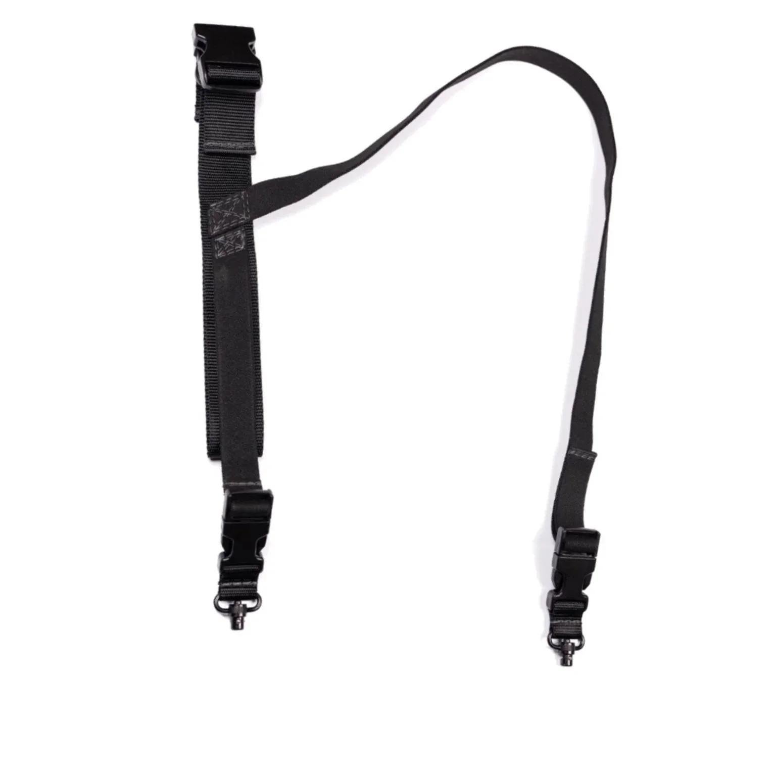 The Black QD Ready Tactical Sling — mil-spec webbing, USA-made buckles, 1250 ft-lb elastic. Trusted by law enforcement, military & Airsoft.