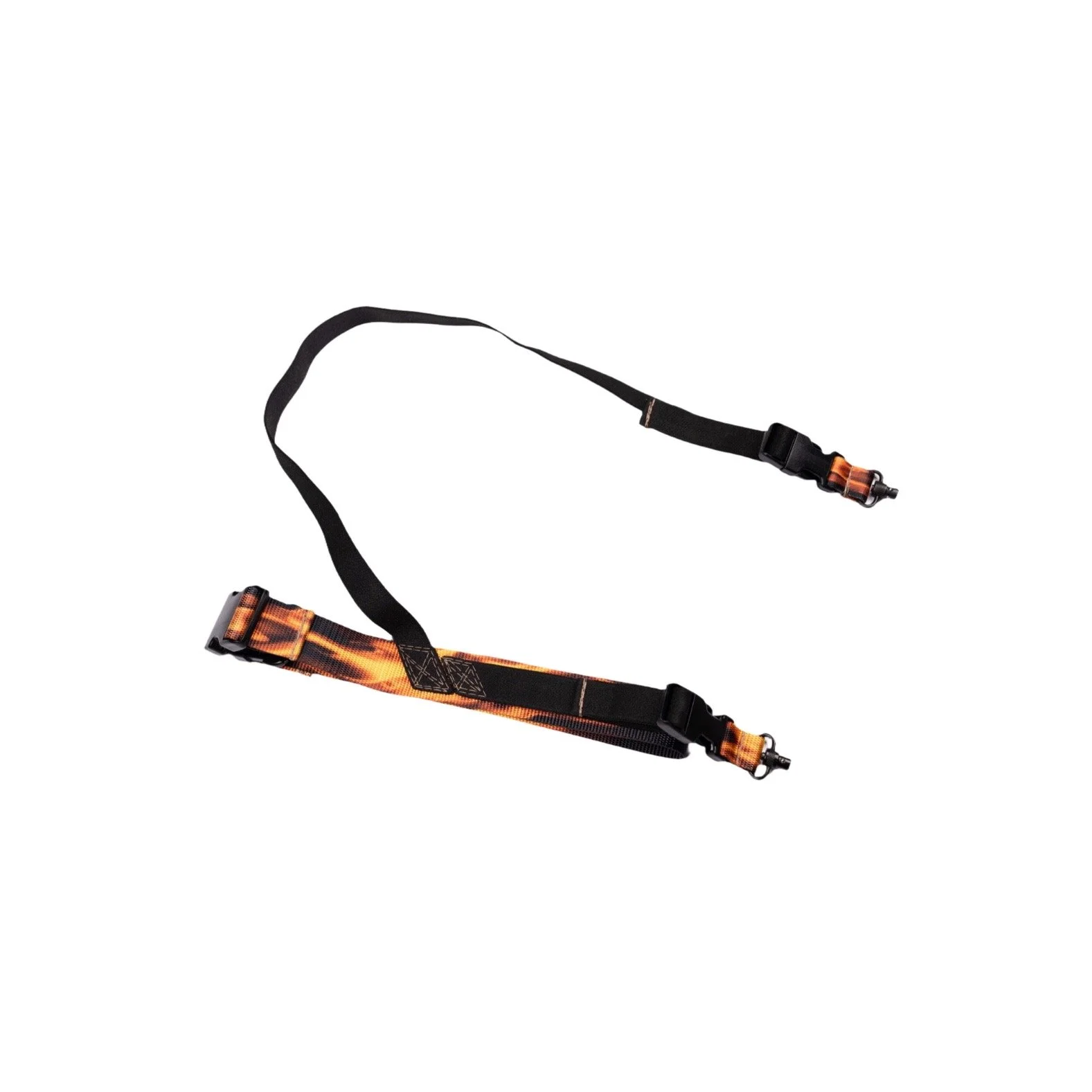 Flames QD Sling with 1250 ft-lb mil-spec webbing & USA-made buckles. Tactical sling trusted by law enforcement, military & Airsoft.