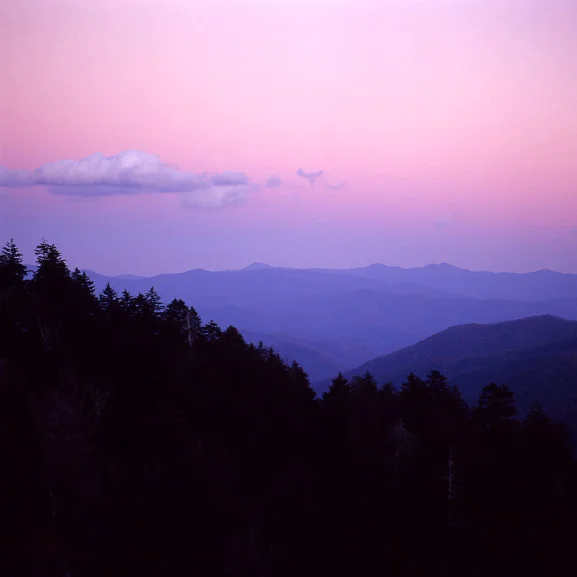 Purple Sky Smoky Mountains