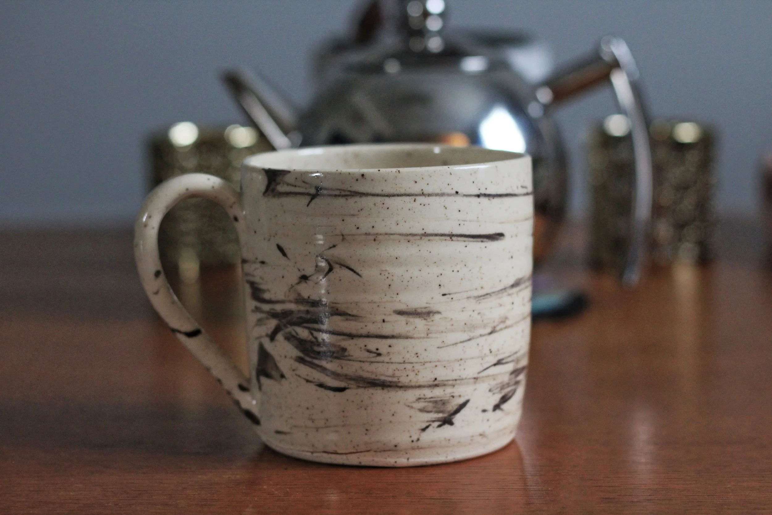 Large Hakame handmade canadian coffee tea mug