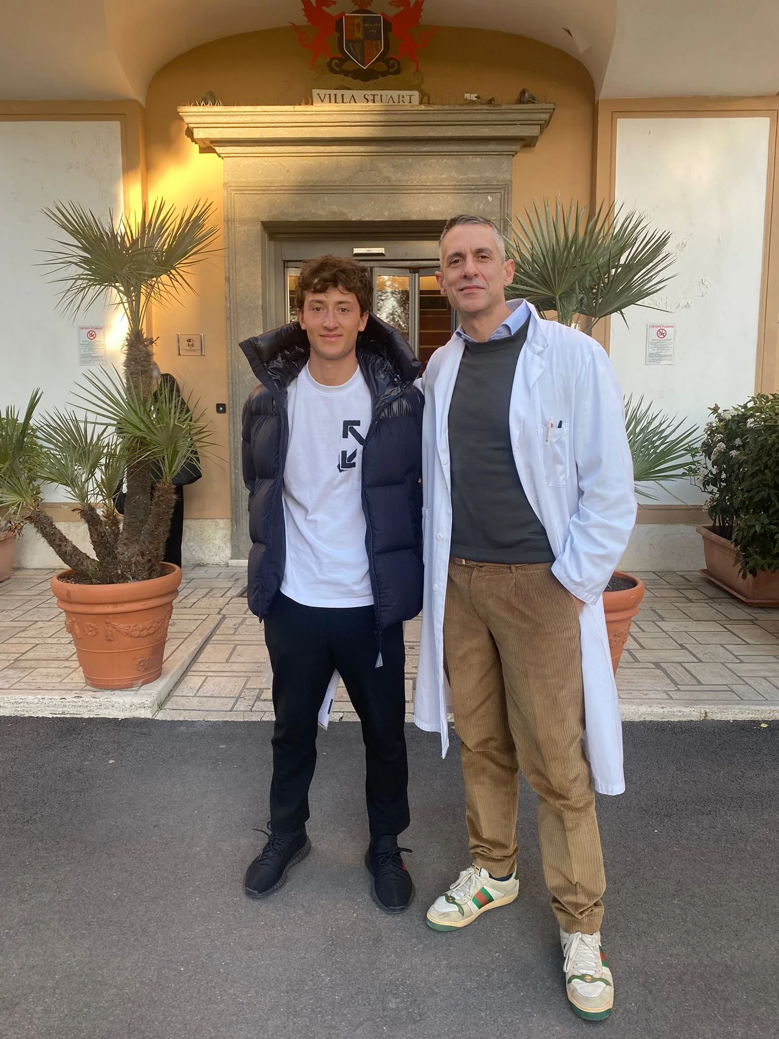 Visita di controllo post operatoria per Luka Tsulukidze