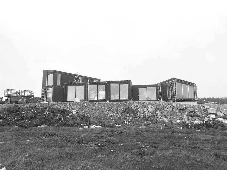 Koto House under construction in North Uist