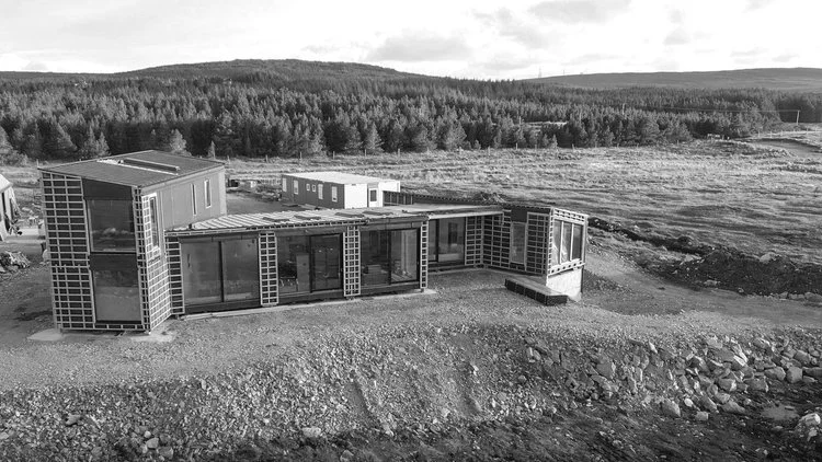 Koto House being stitched together in North Uist