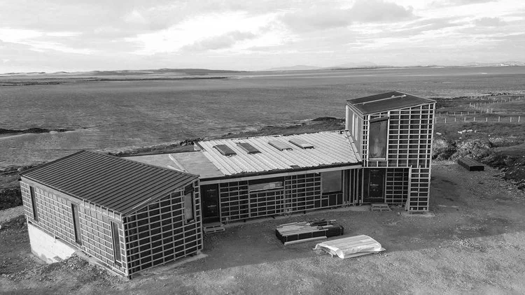 Koto House under construction in North Uist