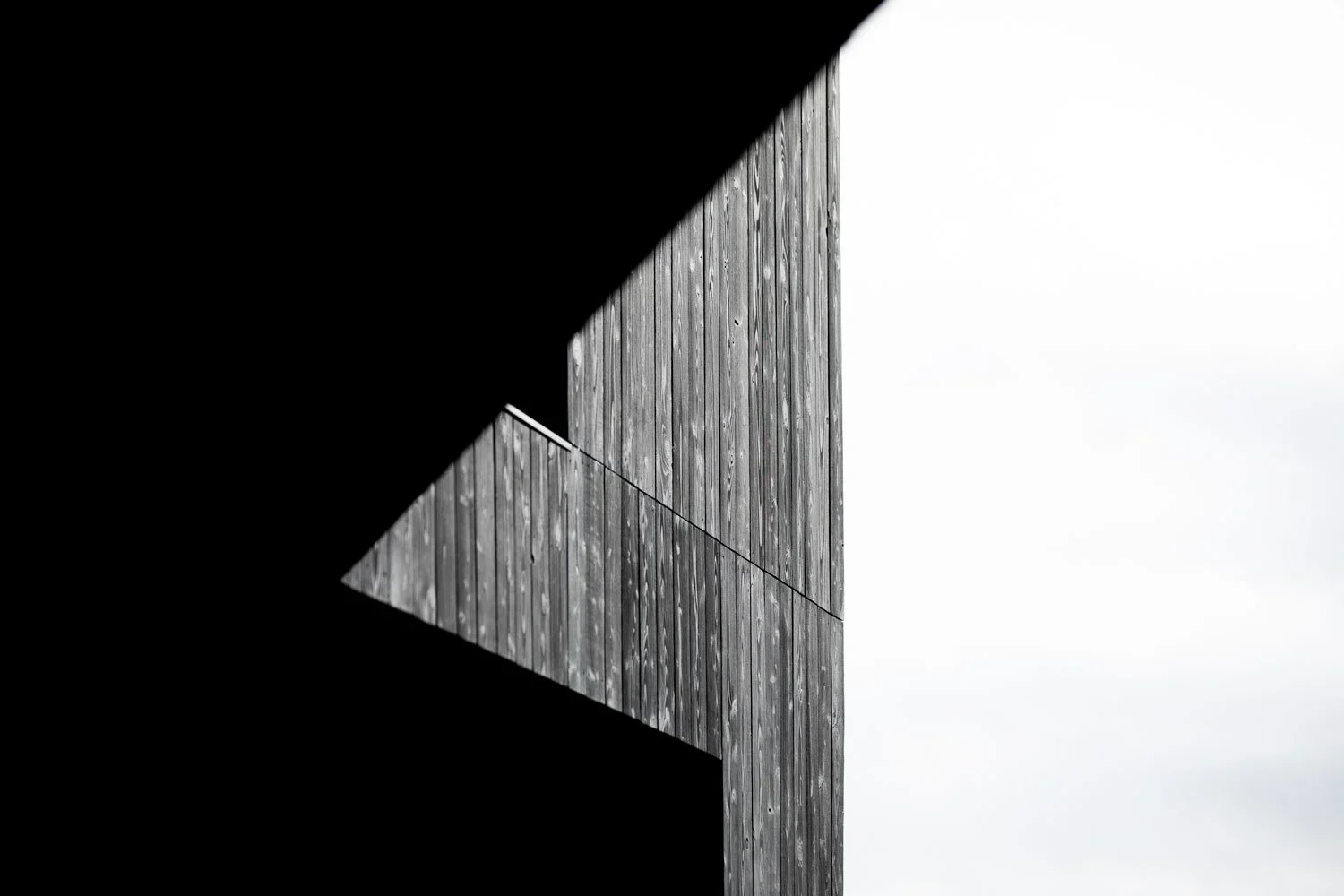Timber facade detail on a modern prefabricated home