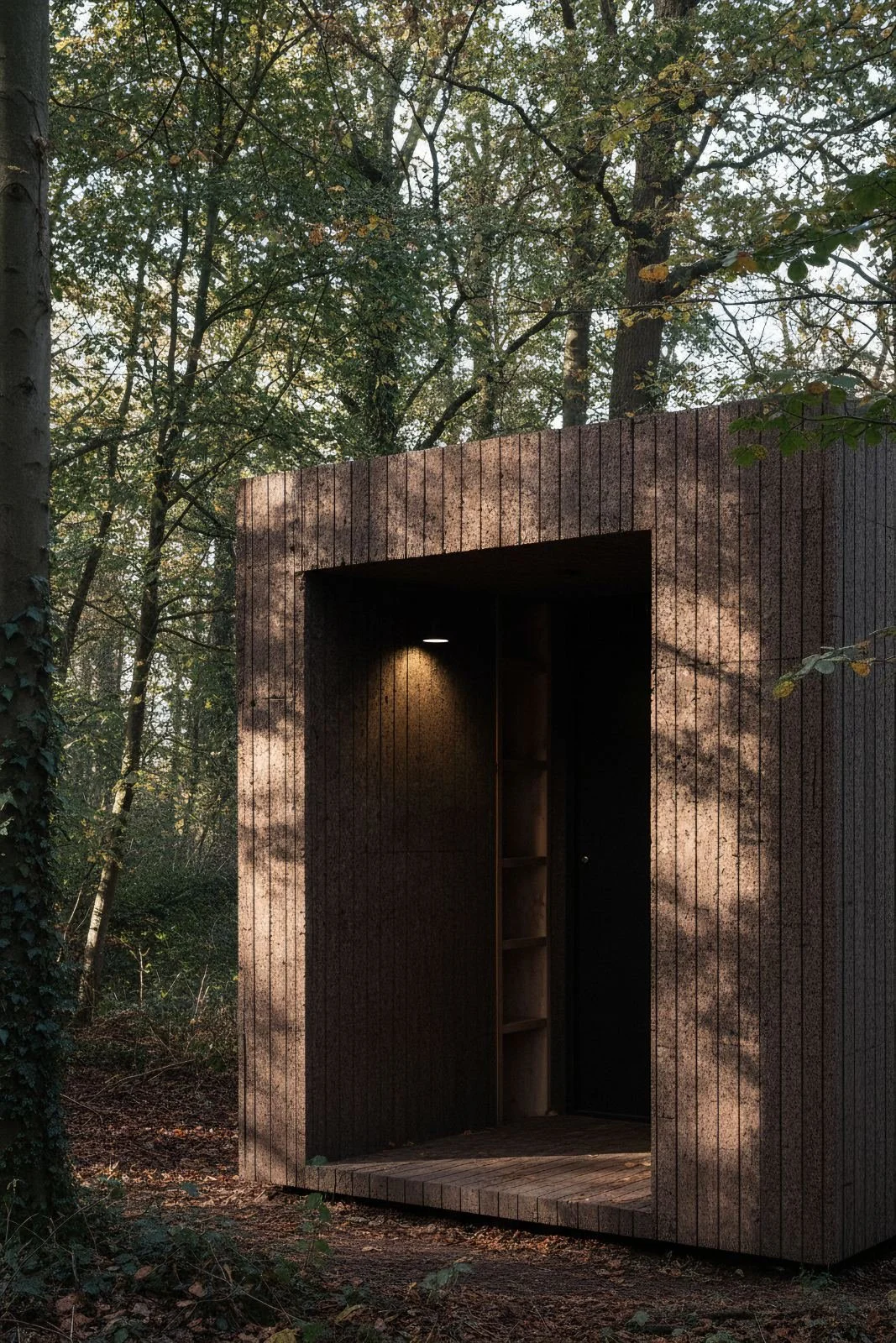 Haku exterior in woodland