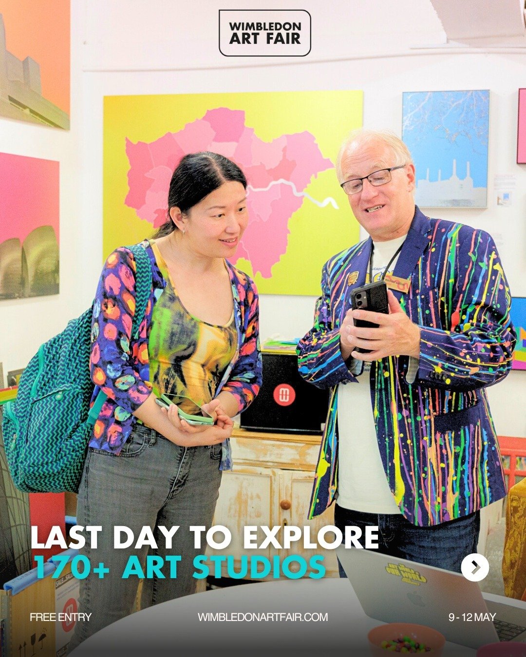 We can't believe it's already our last day of #WimbledonArtFair! 😱

Our talented community of 170 artists and makers couldn&rsquo;t be more grateful for the overwhelming support received by all the art collectors and enthusiasts who have been explor