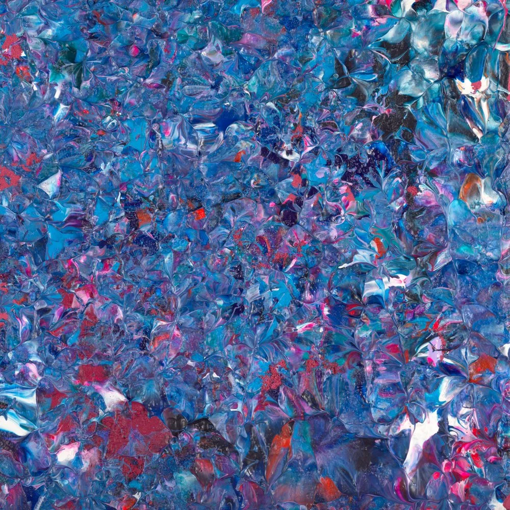 Wimbledon Art Fair logo with red text in a red rectangular outline on a black background.