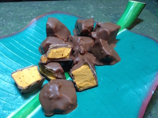 Rocas de chocolate crocante
