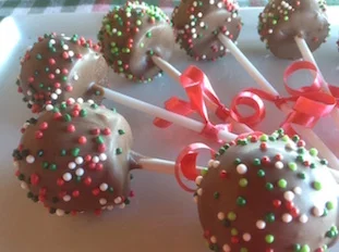 Chupetas de chocolate de leche