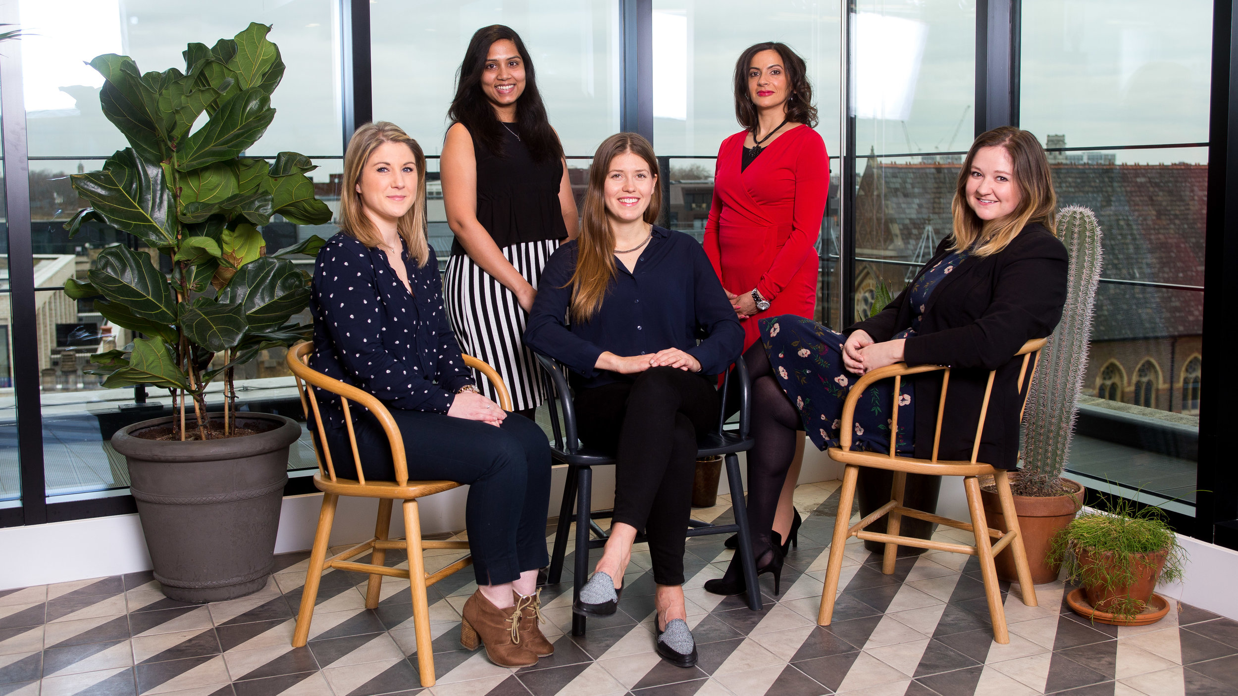  8 Barclays colleagues who were nominated in the TechWomen50 Awards 