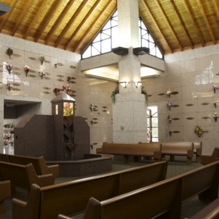 Chapel of Peace - holds 96 people for services