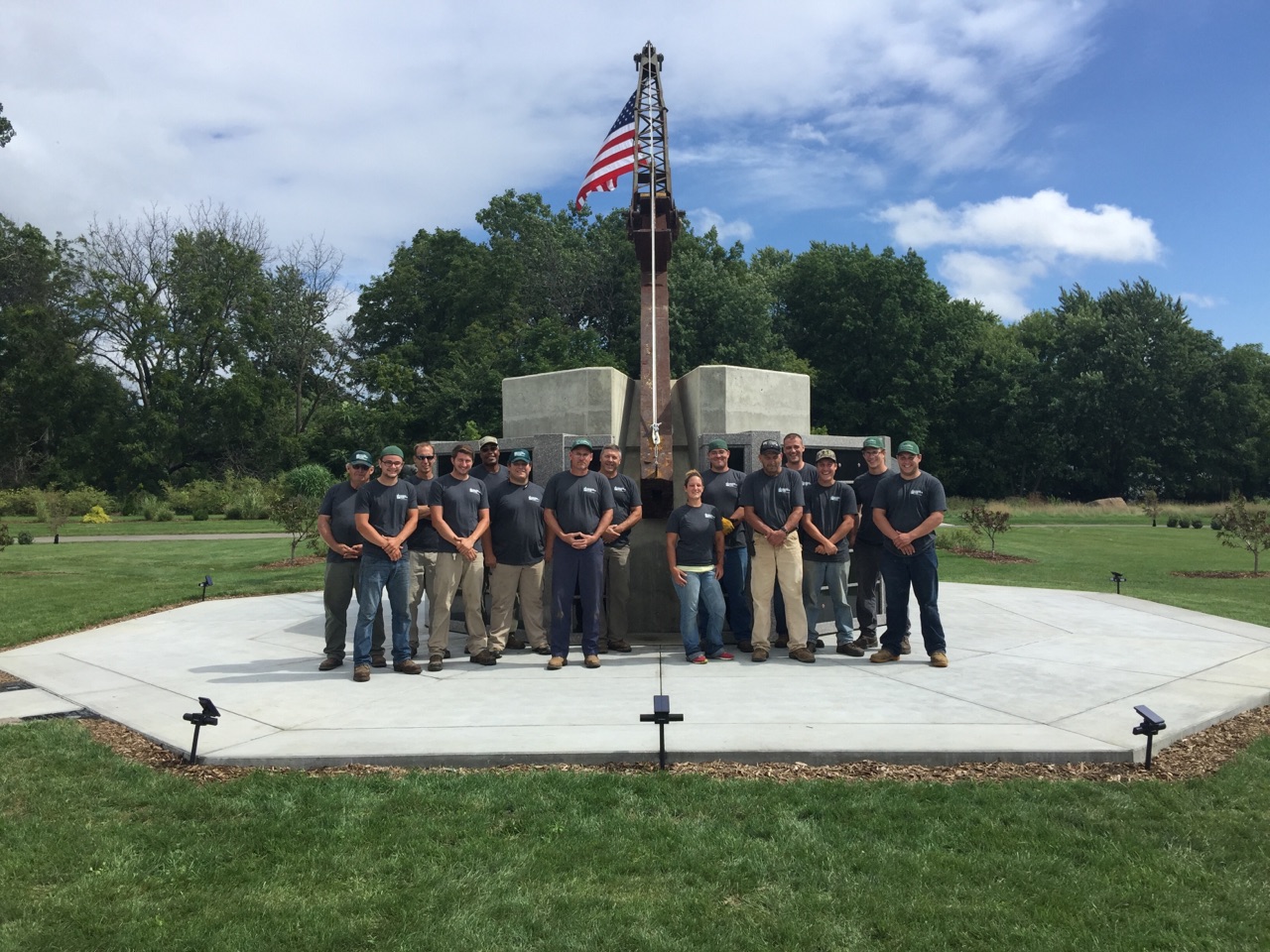 Toledo Memorial Park Ground's Crew - day of dedication September 10th, 2016
