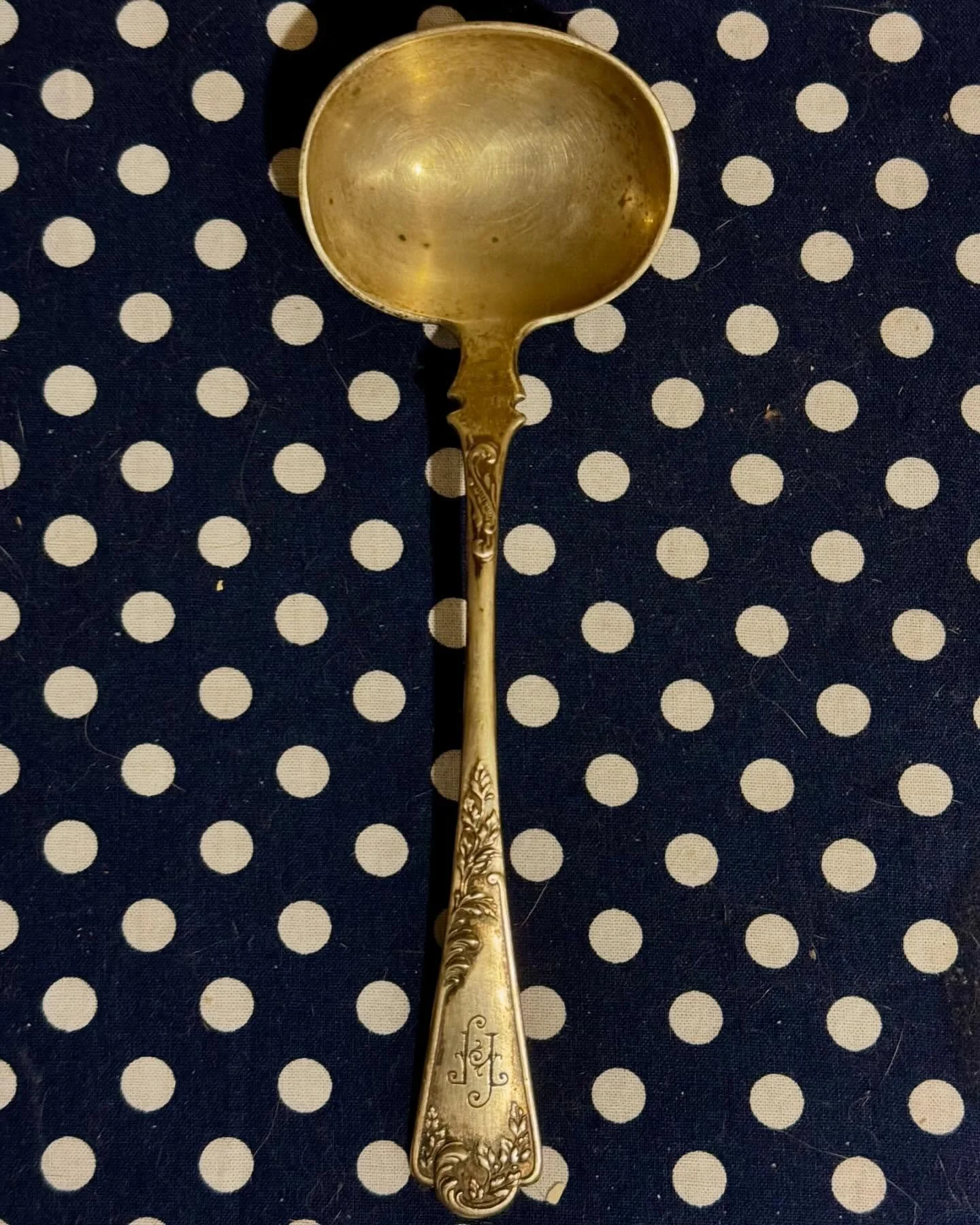 Cleaning the silverware drawer this morning and found yet another beautiful spoon in @alan.herman&rsquo;s collection. Thinking of you @lboroson! #beauty #function #silver #craft #art #function