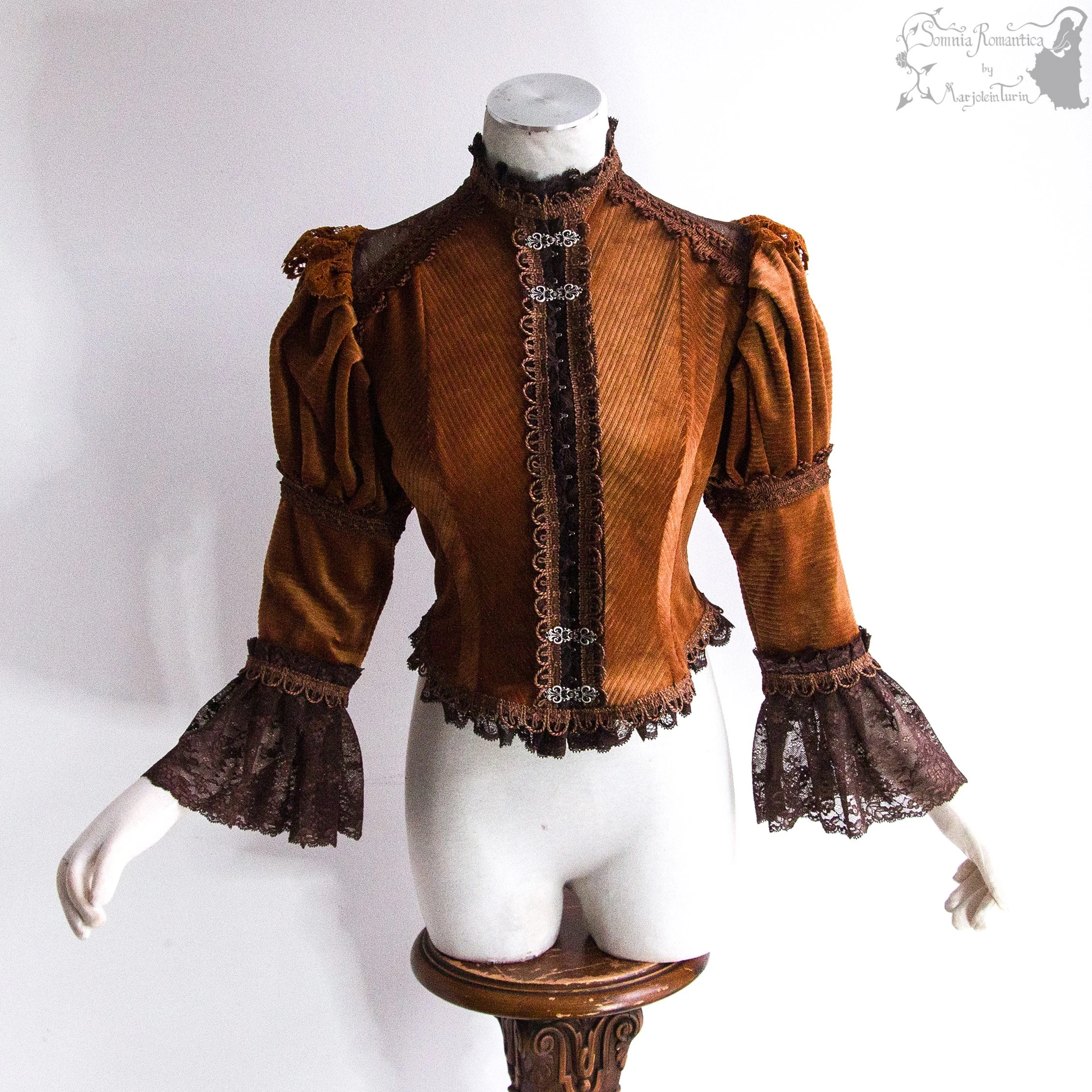 Blouse rusty orange with brown, M, sundry designs 2026