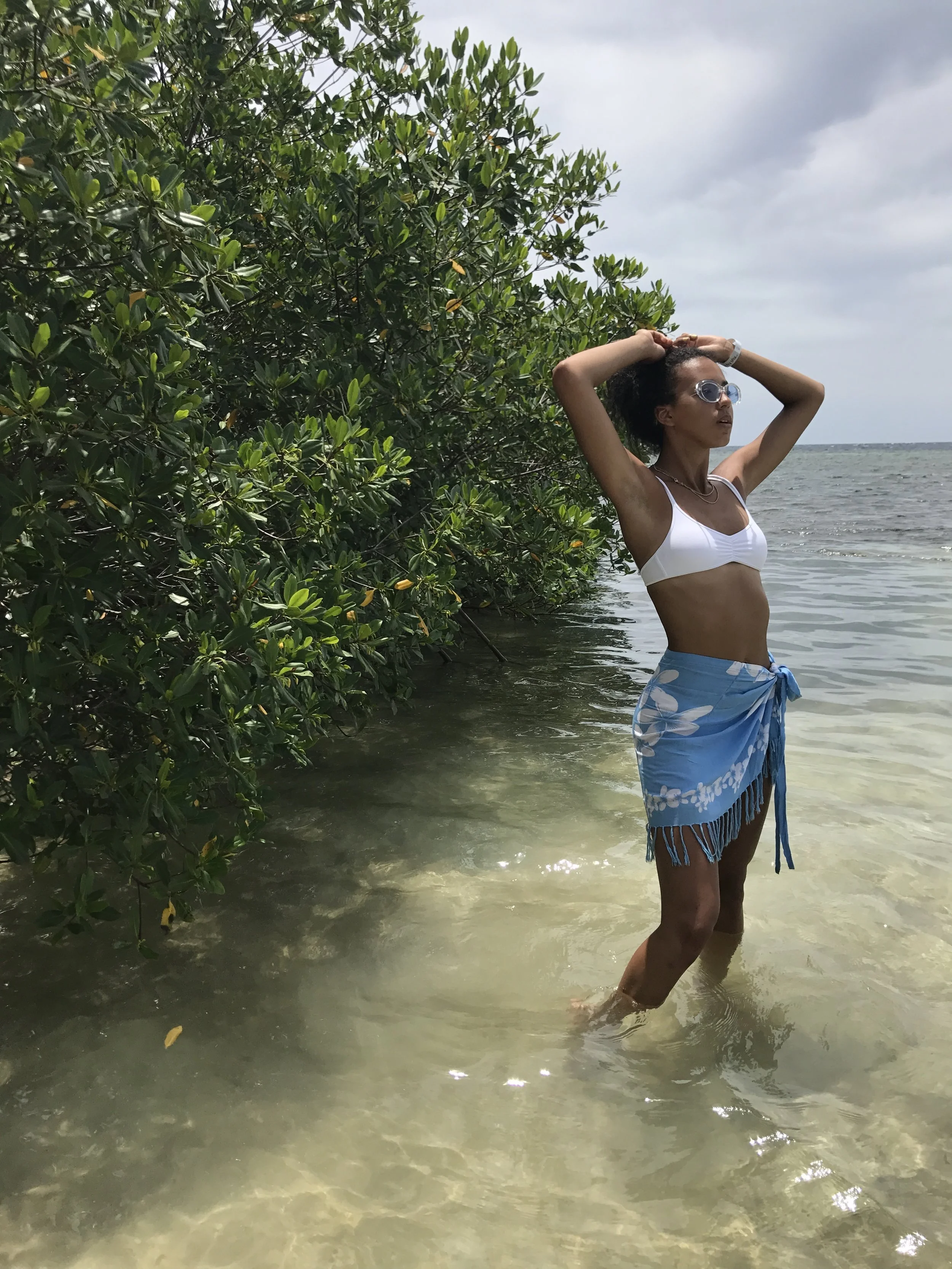 Bikini top: American Eagle Sarong: Casey's mom :) Sunglasses: ASOS