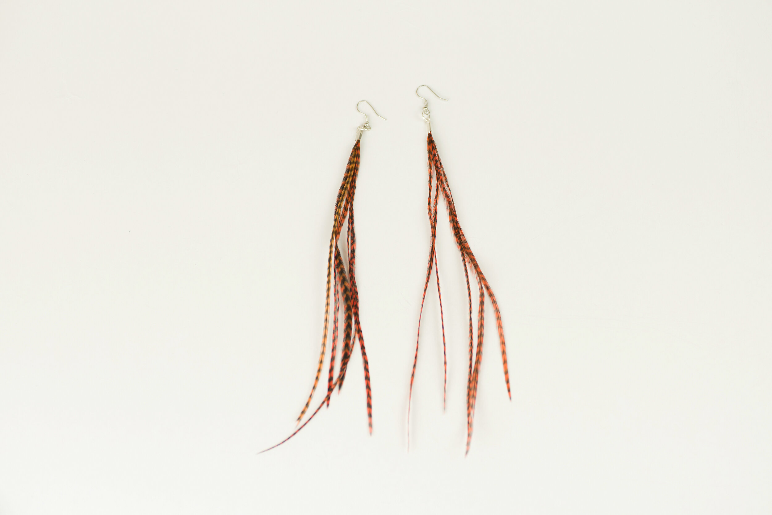 Fox Feather Earrings (2 pieces)