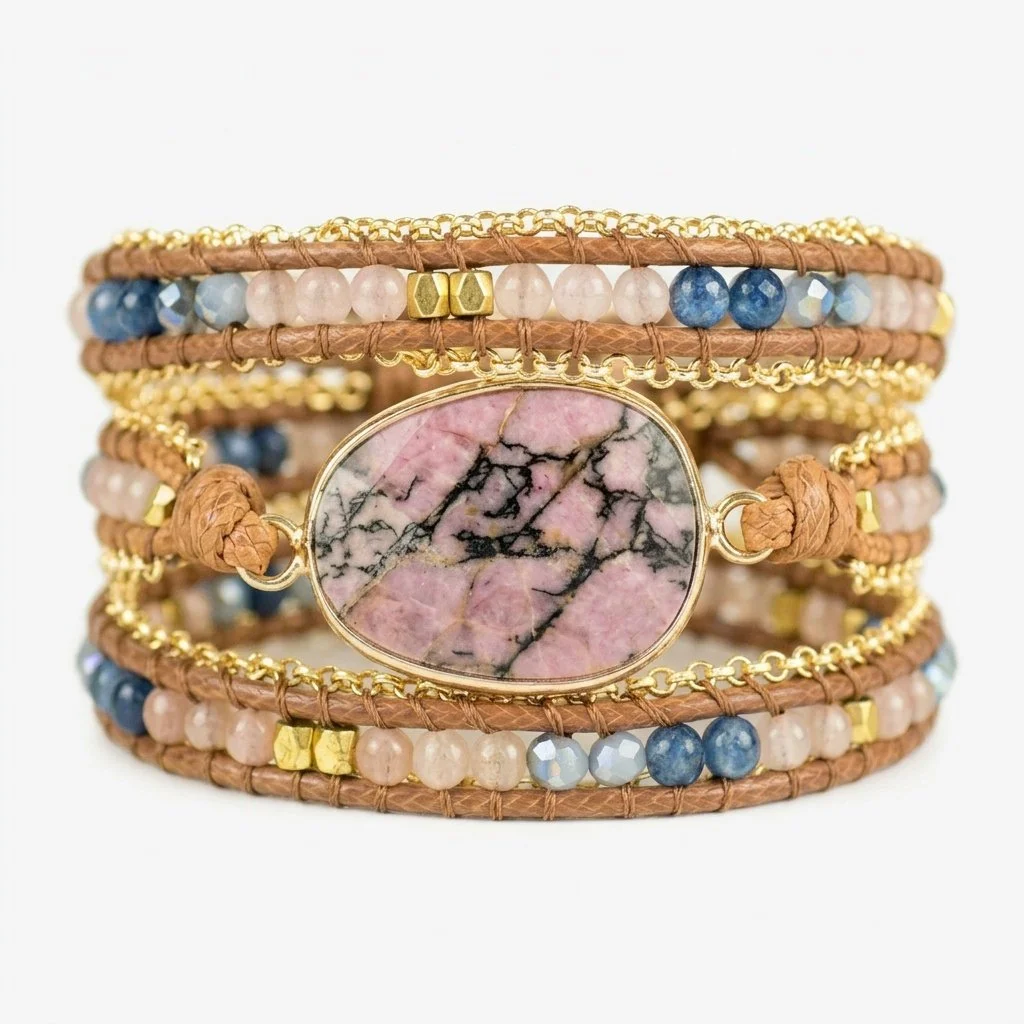 Rhodonite Embrace Relationships Bracelet