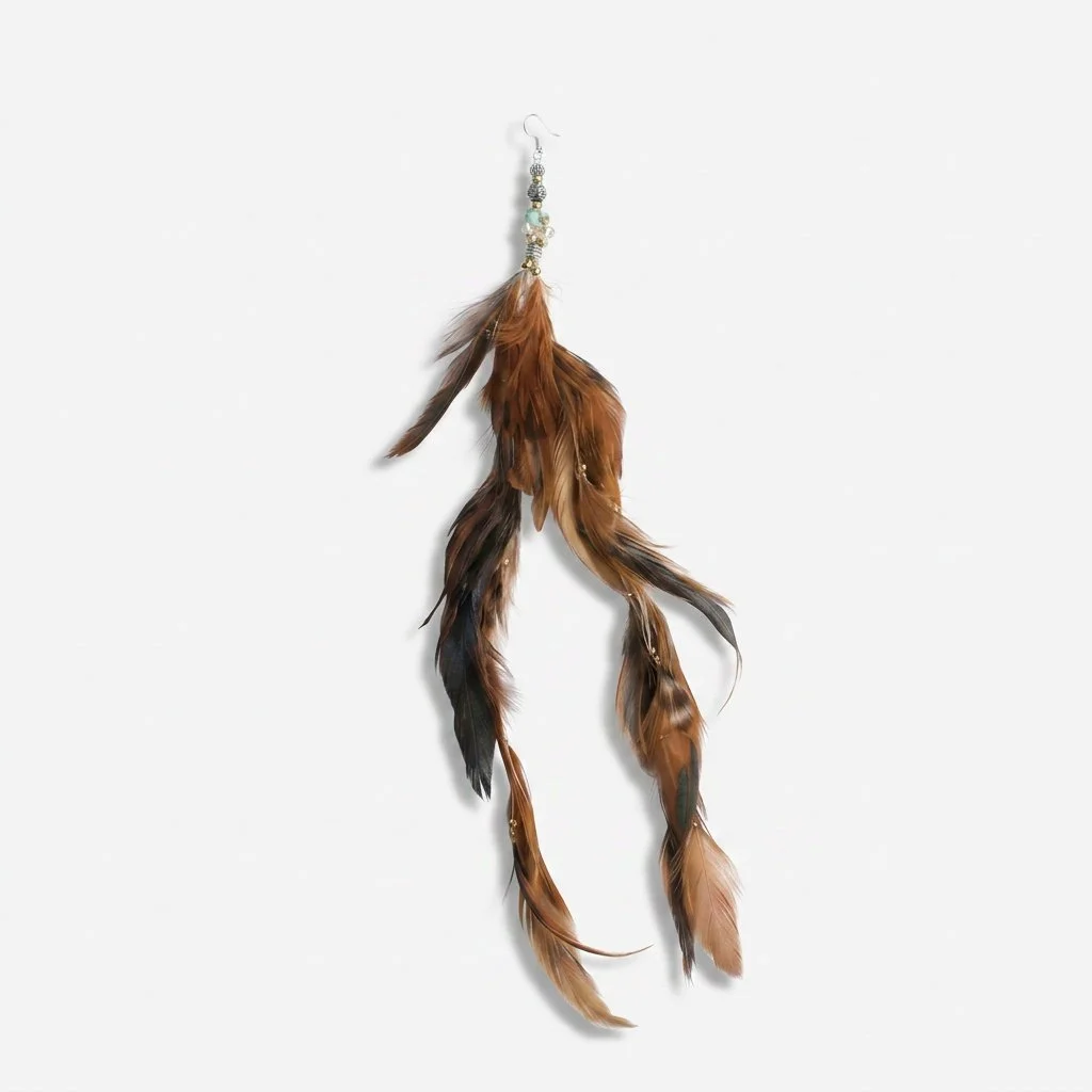 Amita Feather Earring