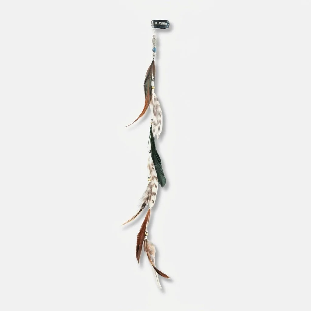 Kuyani Long Feather Hair Extension Clip
