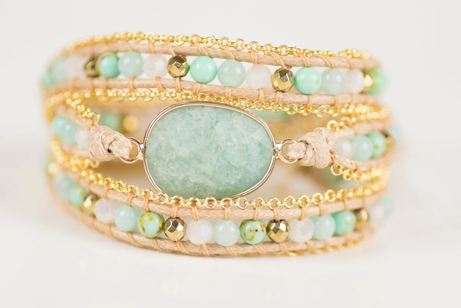 Goddess of the Amazonite bracelet