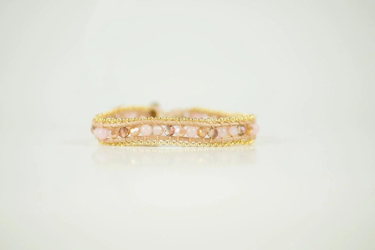 Soft Bloom – Rose Quartz Beaded Bracelet