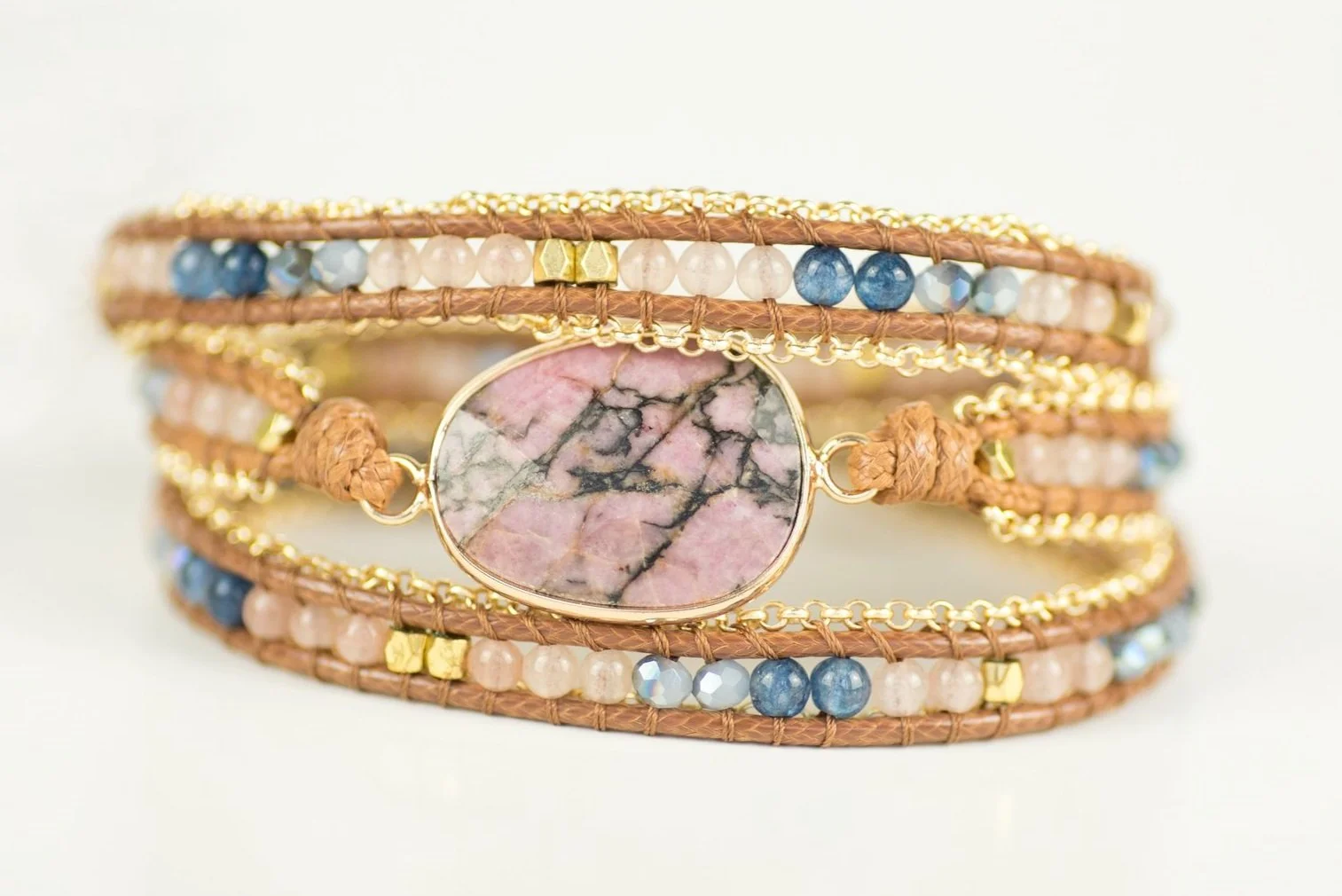 Rhodonite Embrace gemstone bracelet