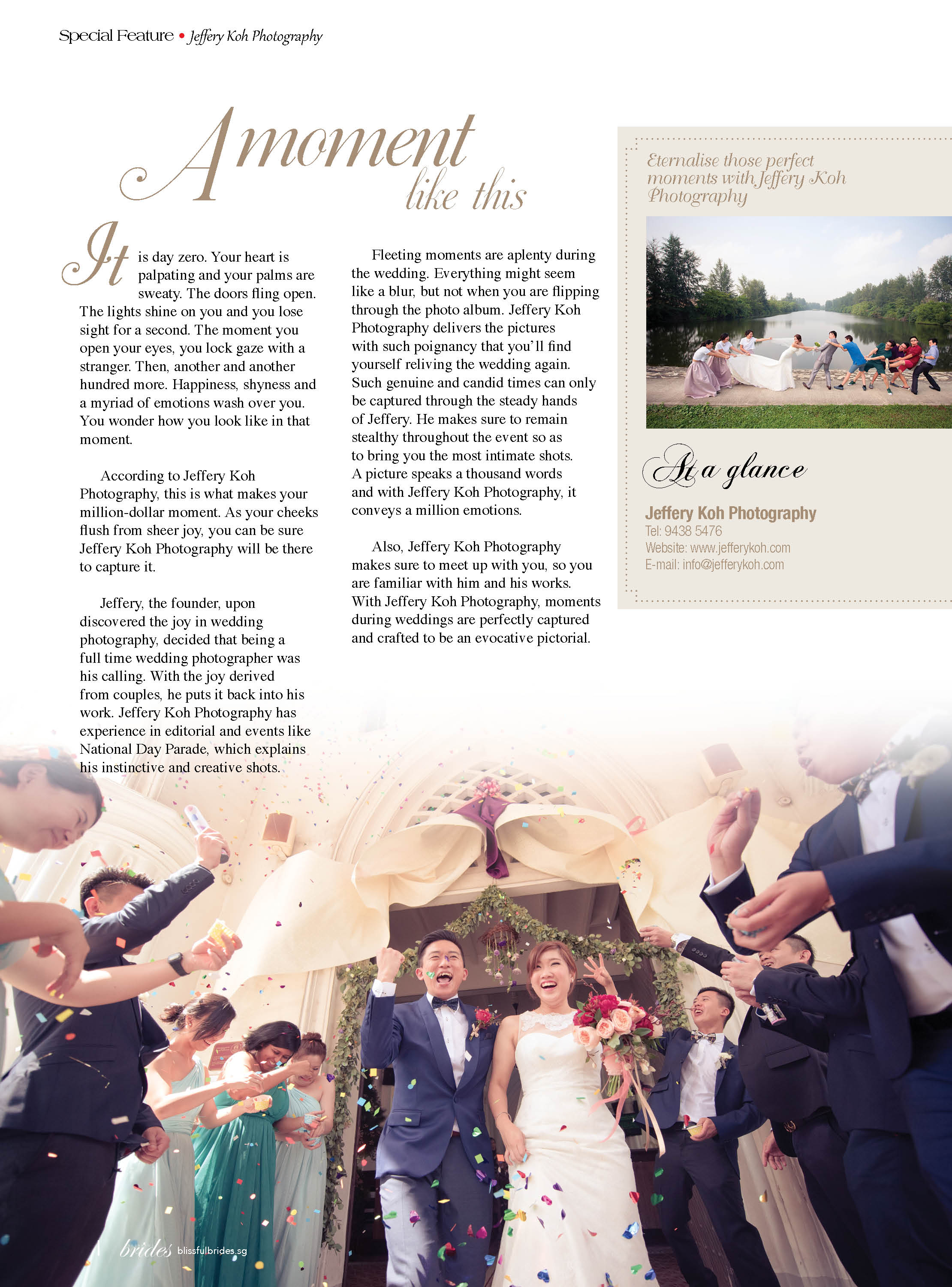 Special Feature on Blissful Brides Magazine (Jul-Dec 2016)