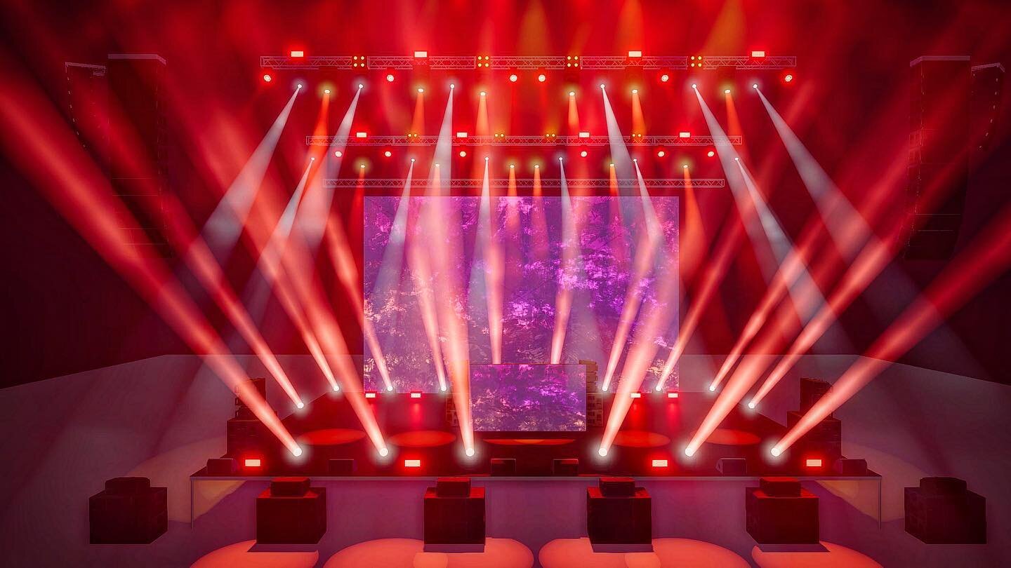 Arena production design by @limitlesslightsandsound 
.
#lightingdesign #ld #eventproduction #capture #vectorworks #render #spotlight #beam #therobeway #elationprofessional #dbtechnologies #linearray #videowall #resolume #ma2 #ma3 #avolite #chamsys #c