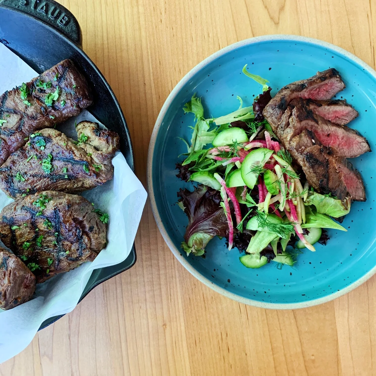 Sous Vide Flank Steaks