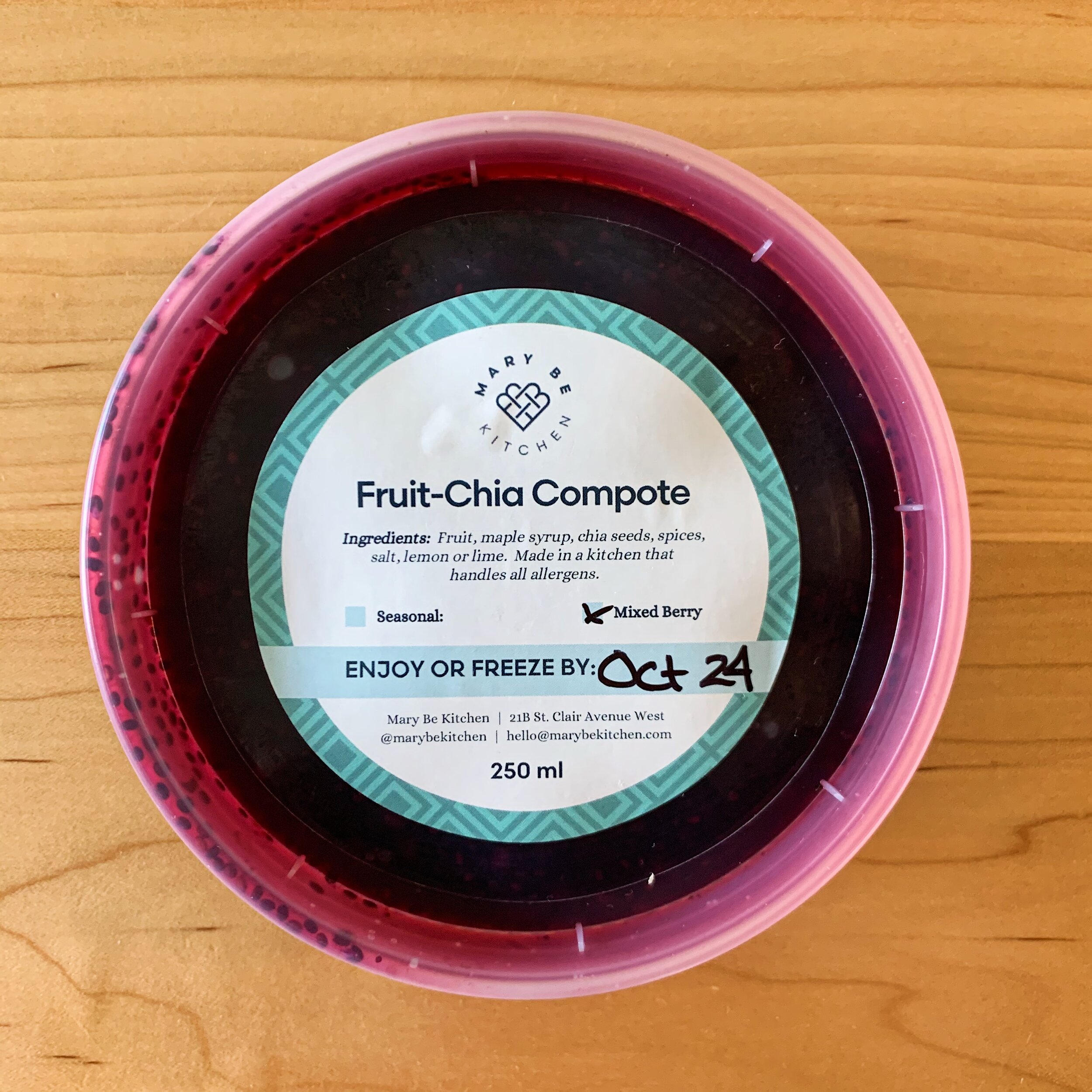 Housemade Berry-Chia Compote