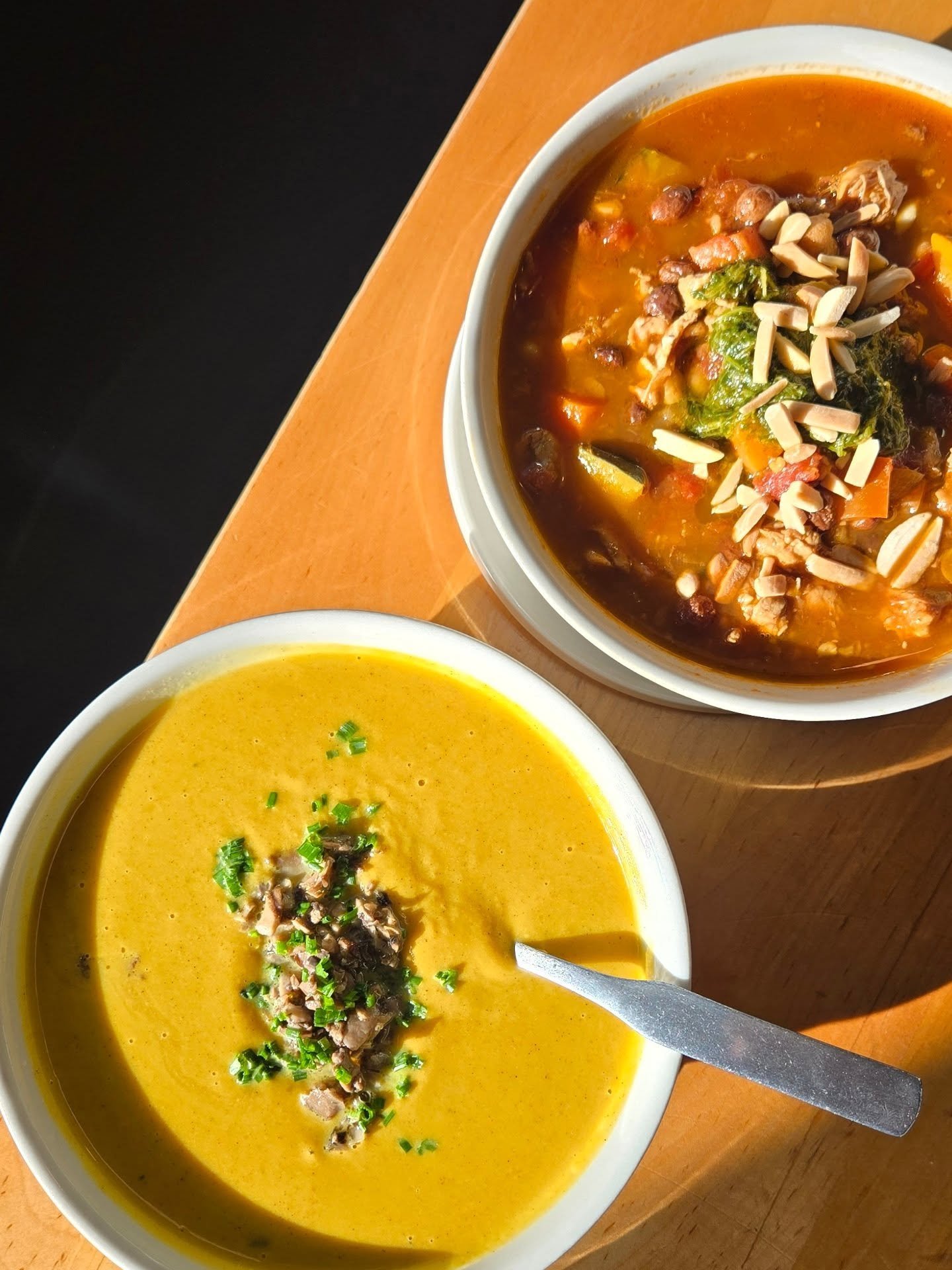 Winter is still holding on tight, and so are our bestsellers!

Come warm up with our #1 Butternut Squash Soup and always-craved Moroccan Chcicken Stew - nourishing, whole food magic for the soul, made fresh daily at Mary Be Kitchen 💪✨️

Grab a fast 